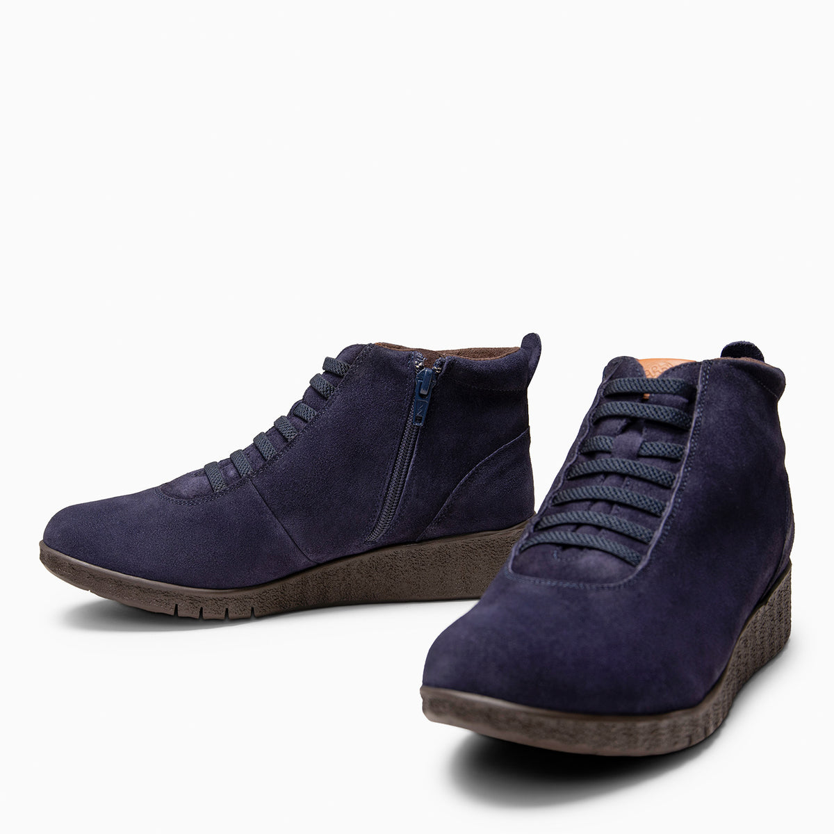 FLEXY – Donkerblauwe sneakers met hoge schacht
