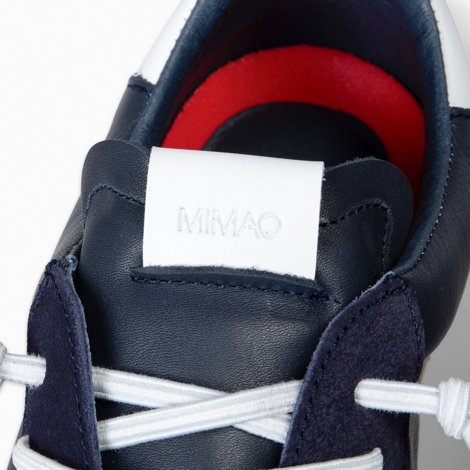 AARON – Sneakers multi cuir BLEU MARINE pour homme