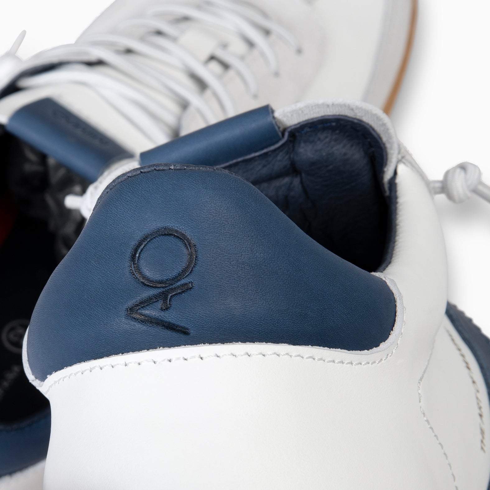 AARON – Sneakers multi cuir BLANC pour homme