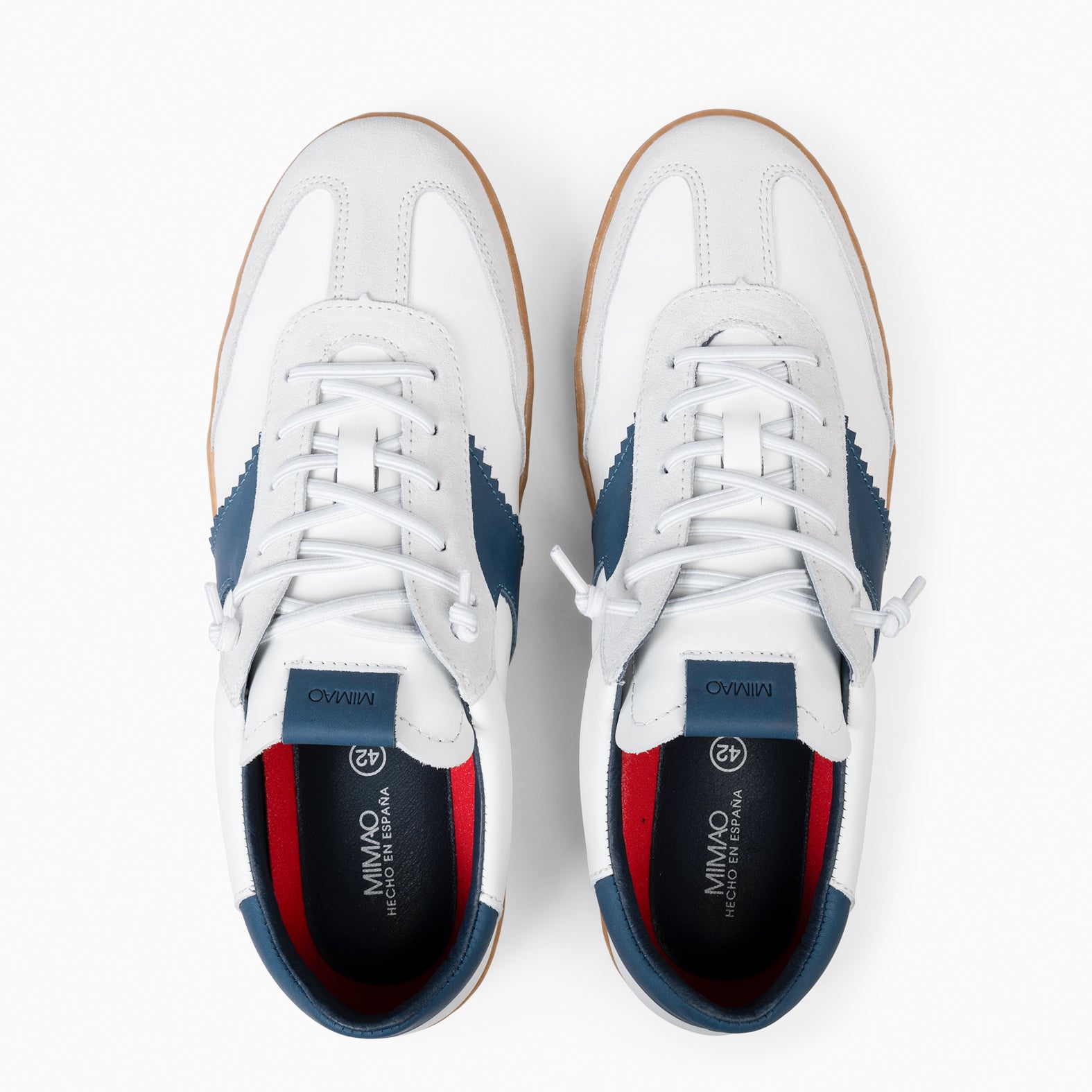 AARON – Sneakers multi cuir BLANC pour homme