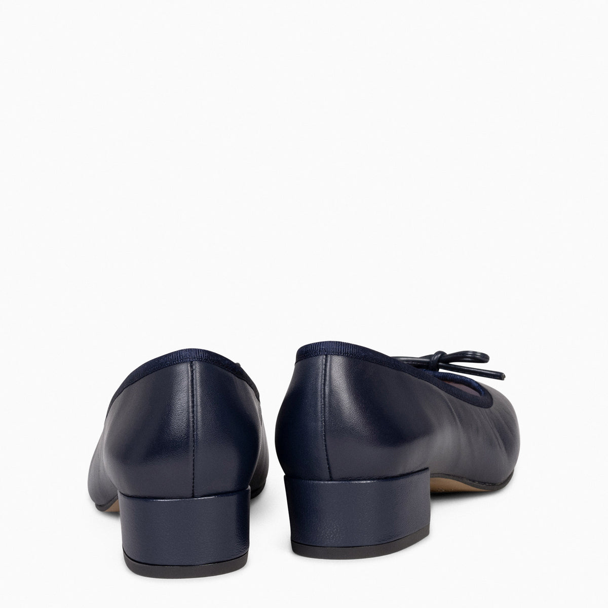 OPERA – Ballerines à talon BLEU MARINE
