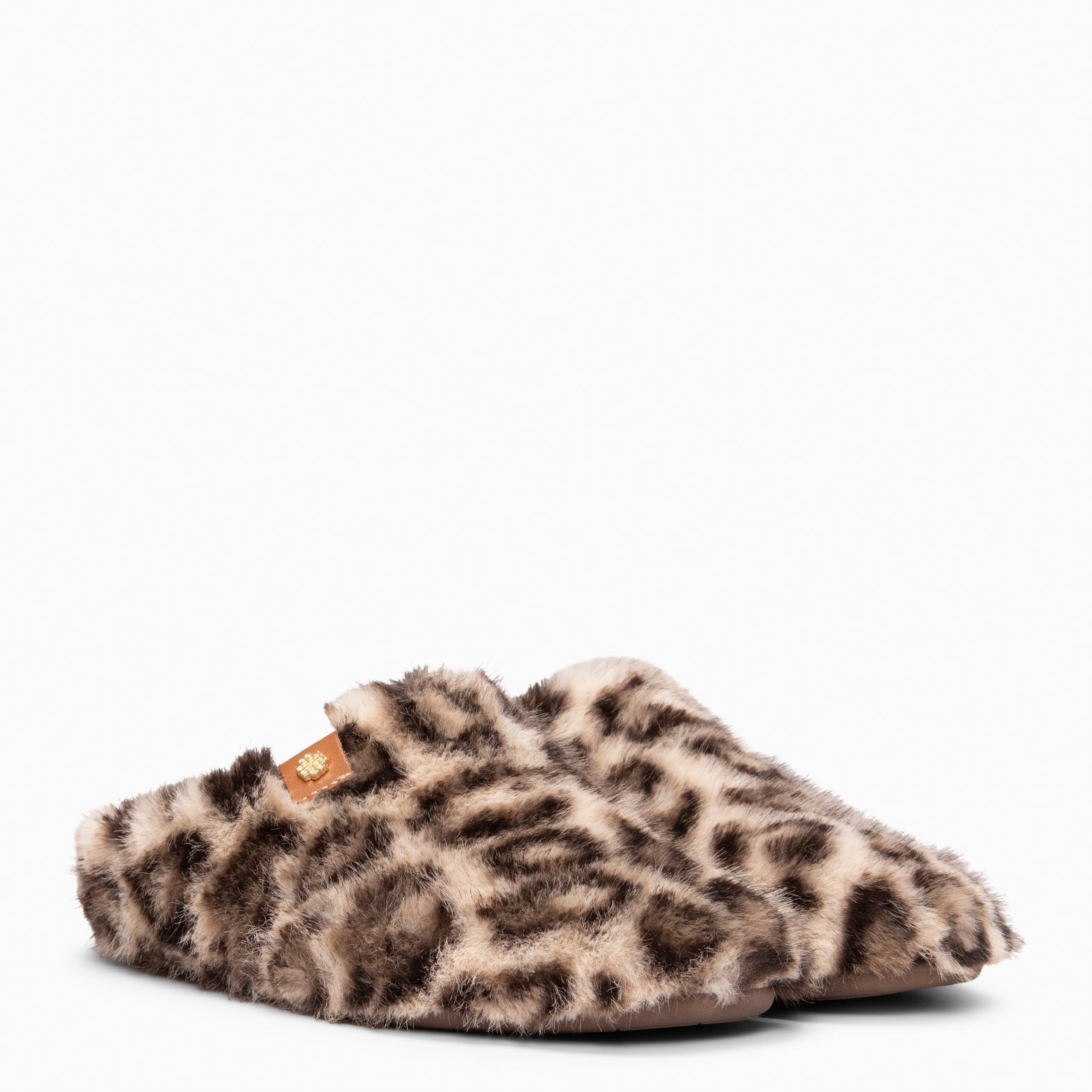 KOMFY DREAMS - Chinelos de casa LEOPARDO BEGE