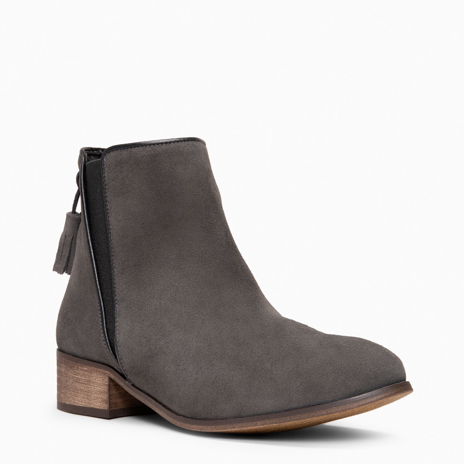 LEIRE - GREY Water-repellent suede leather Chelsea Ankle boots