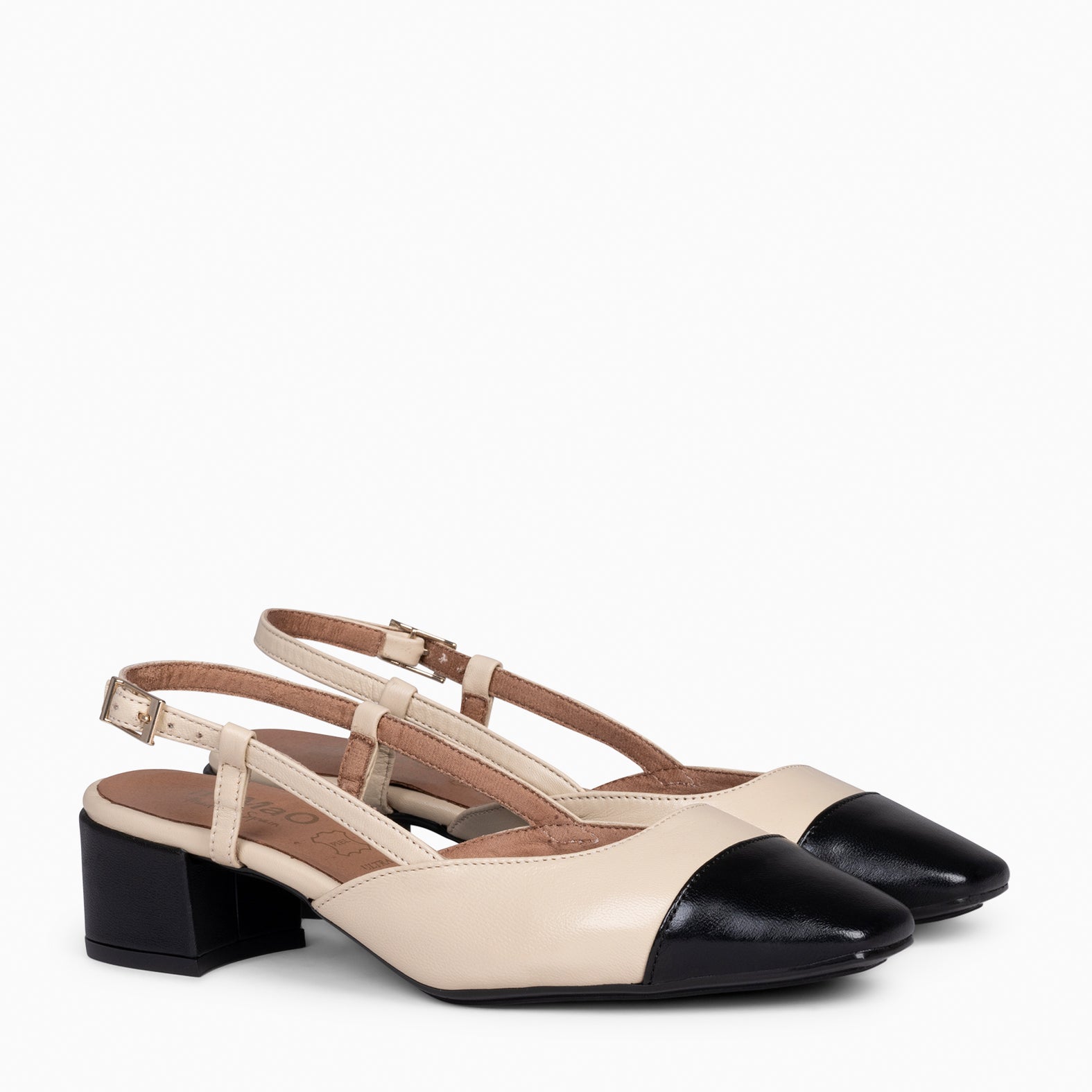 AUDREY – BEIGE sling-back ballerina