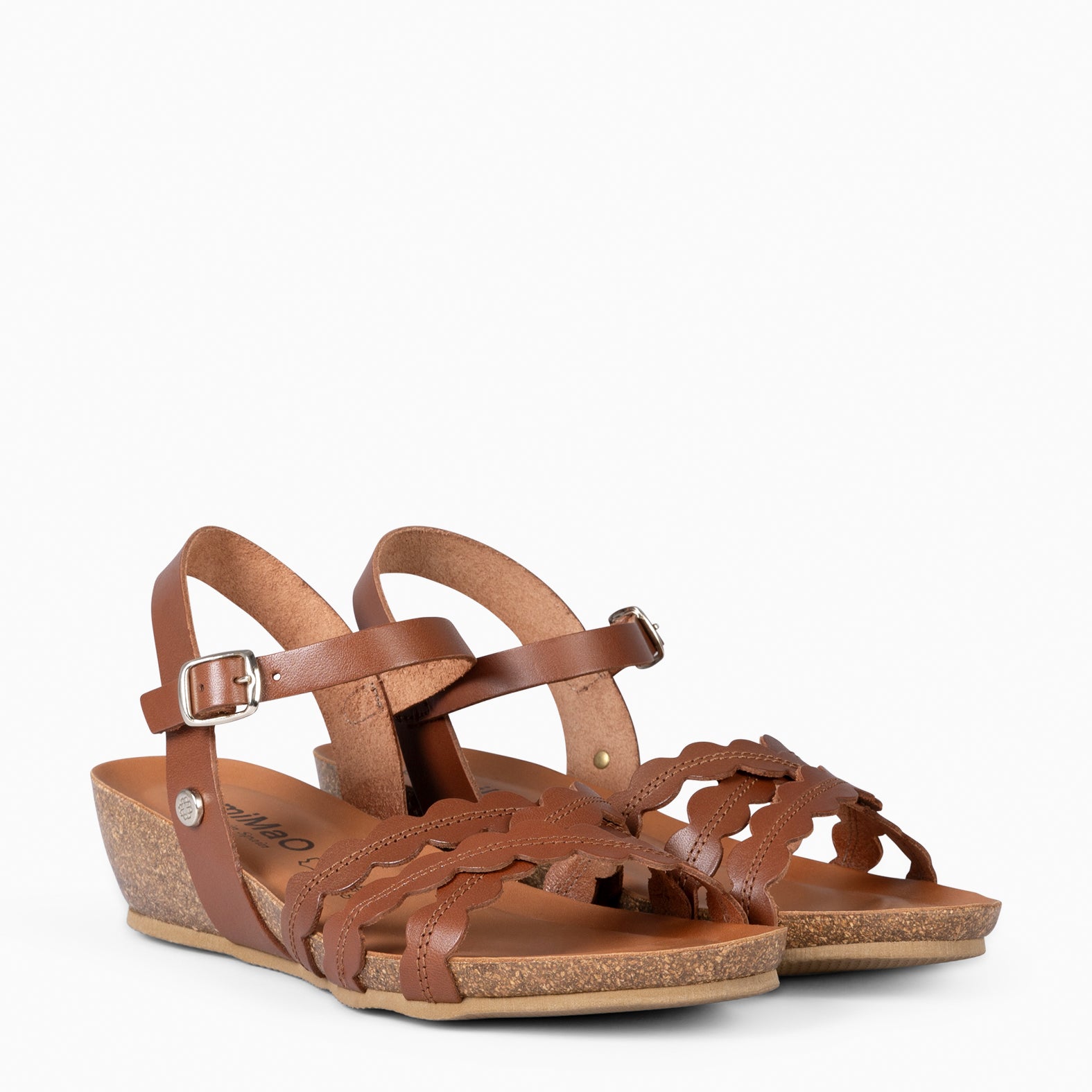 MALTA - HAZEL BIO SANDALS WITH LOW WEDGE