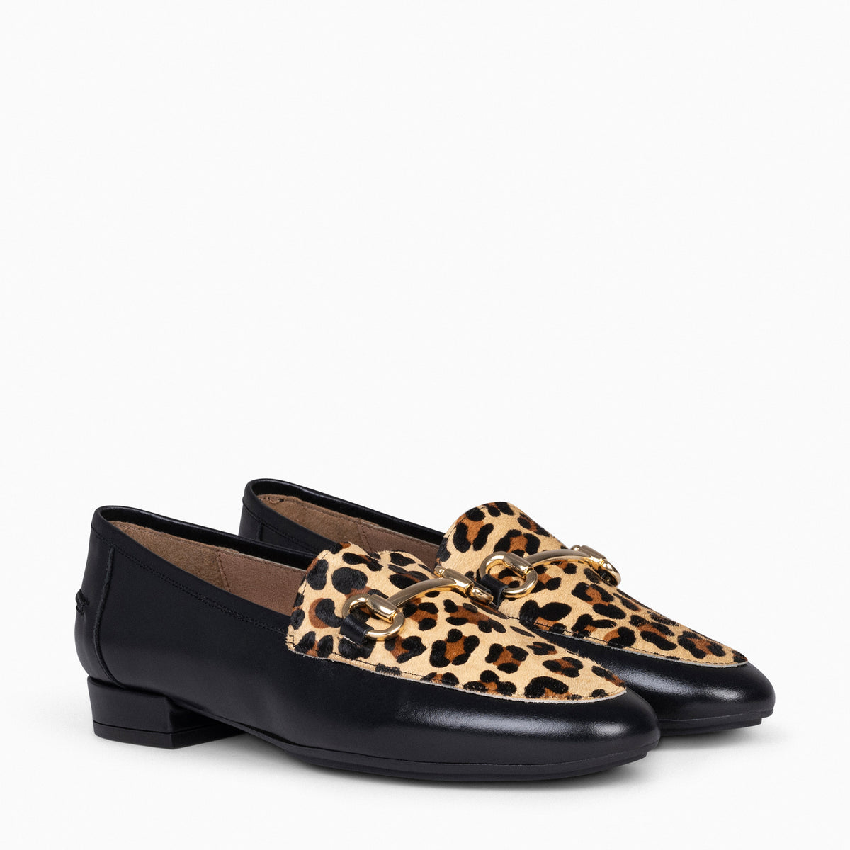 STYLE WILD - Mocassins pour femme avec imprimé animal LÉOPARD