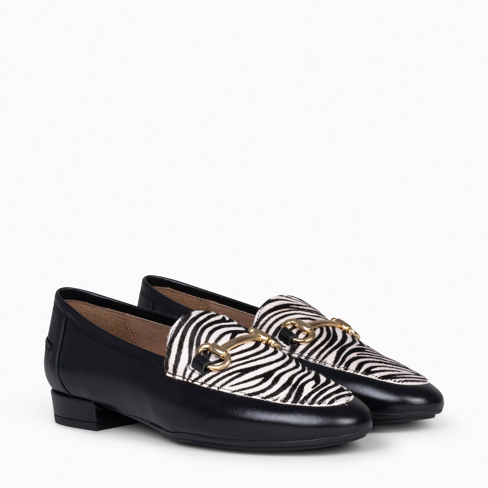 STYLE WILD - Mocasines de mujer con estampado CEBRA