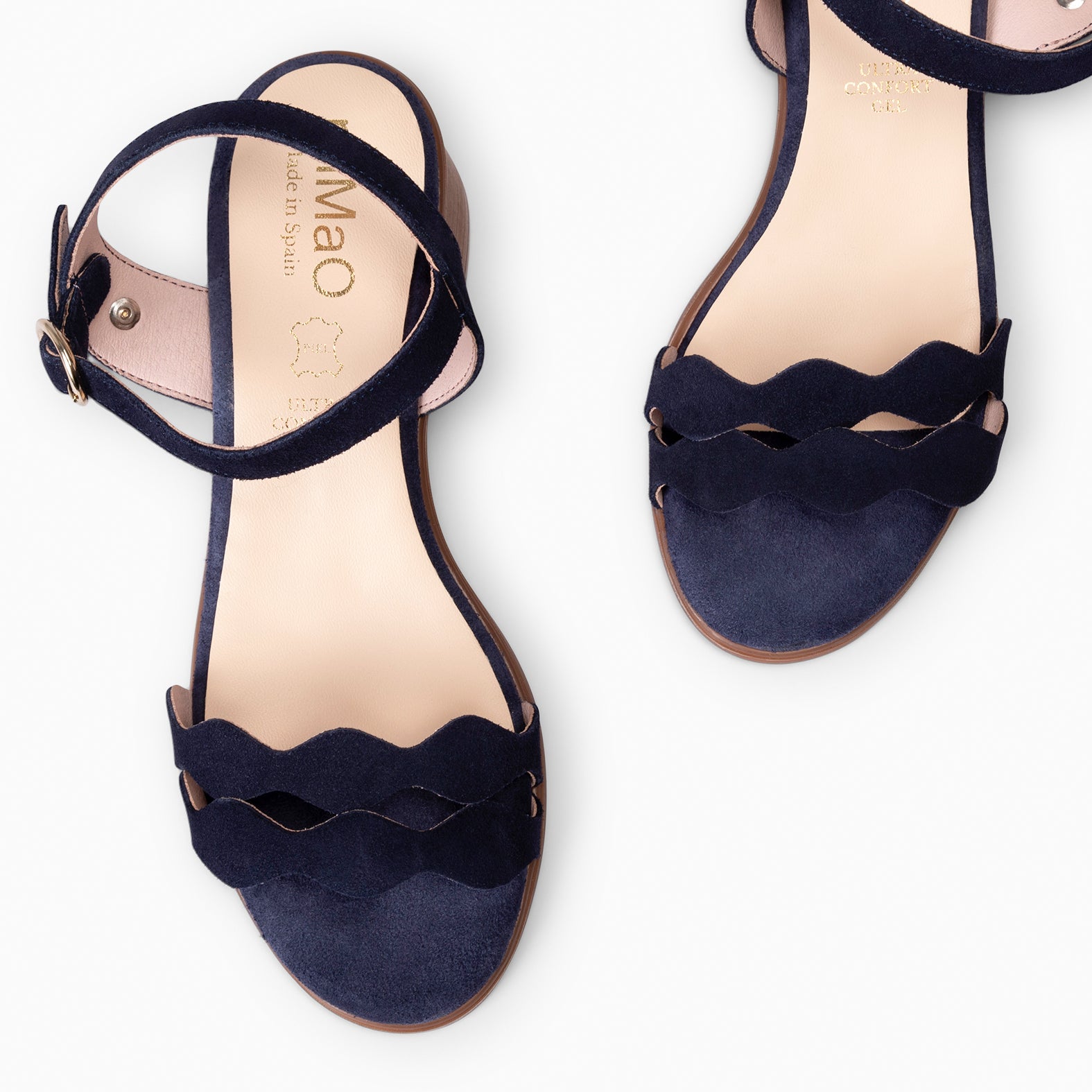 LETY - NAVY LOW-HEELED SANDAL