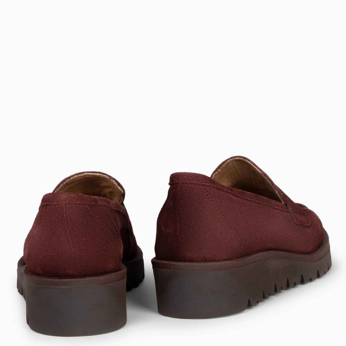 DAFNE - Mocasín con cuña BURDEOS