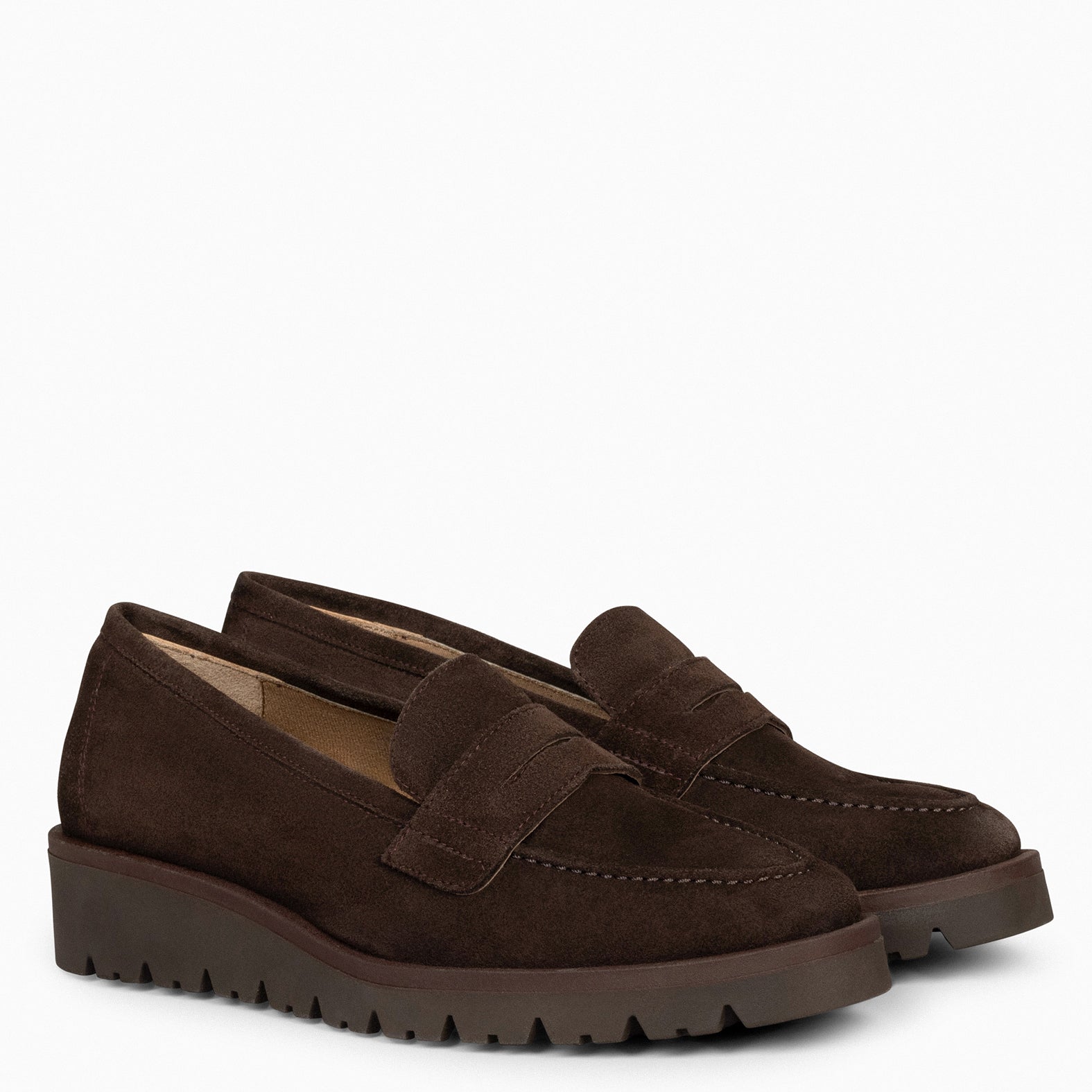 DAFNE - Mocasín con cuña MARRÓN