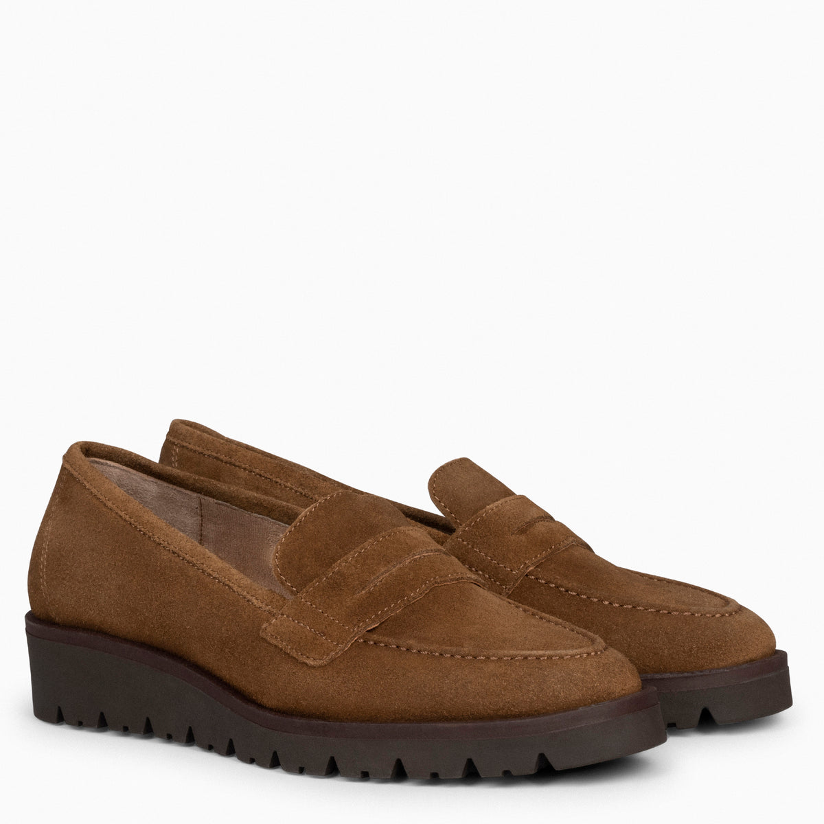 DAFNE - Mocasín con cuña CAMEL