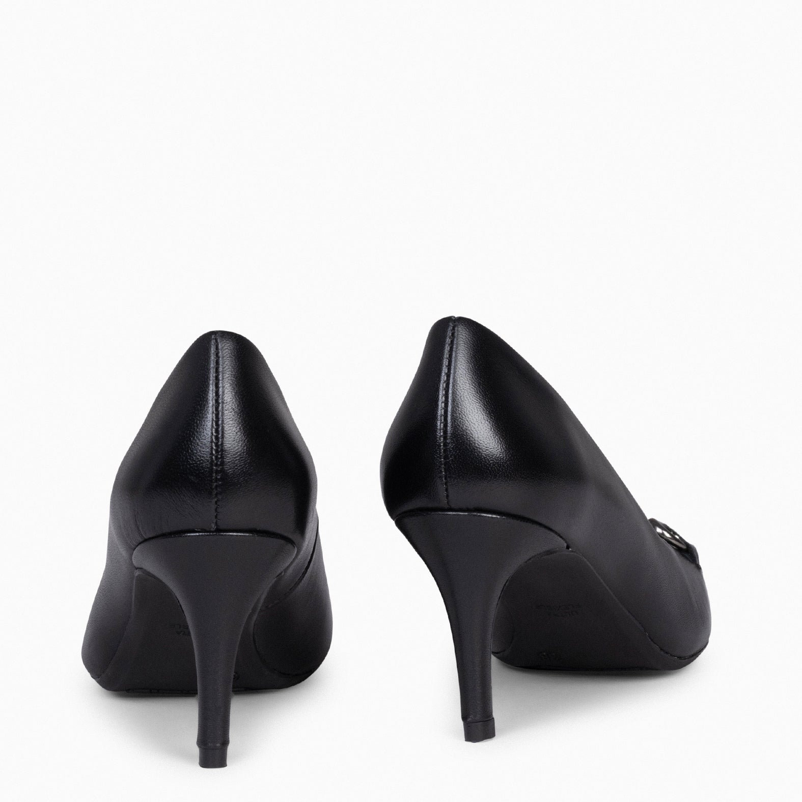 STILETTO ELEGANCE - Zapatos de tacón de aguja con adorno metalizado NEGRO