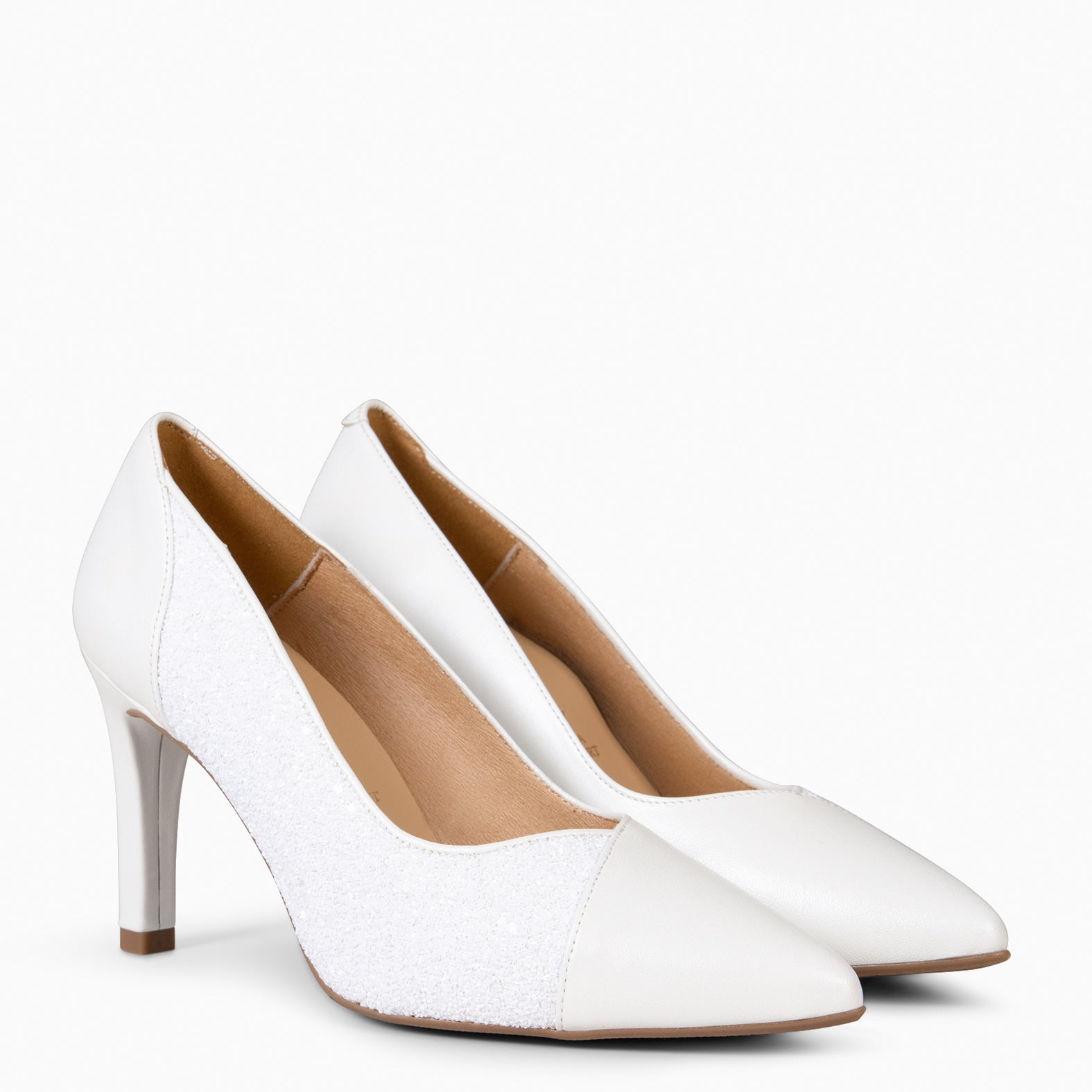 GLAM NIGHT - NACRE HIGH HEEL WITH GLITTER