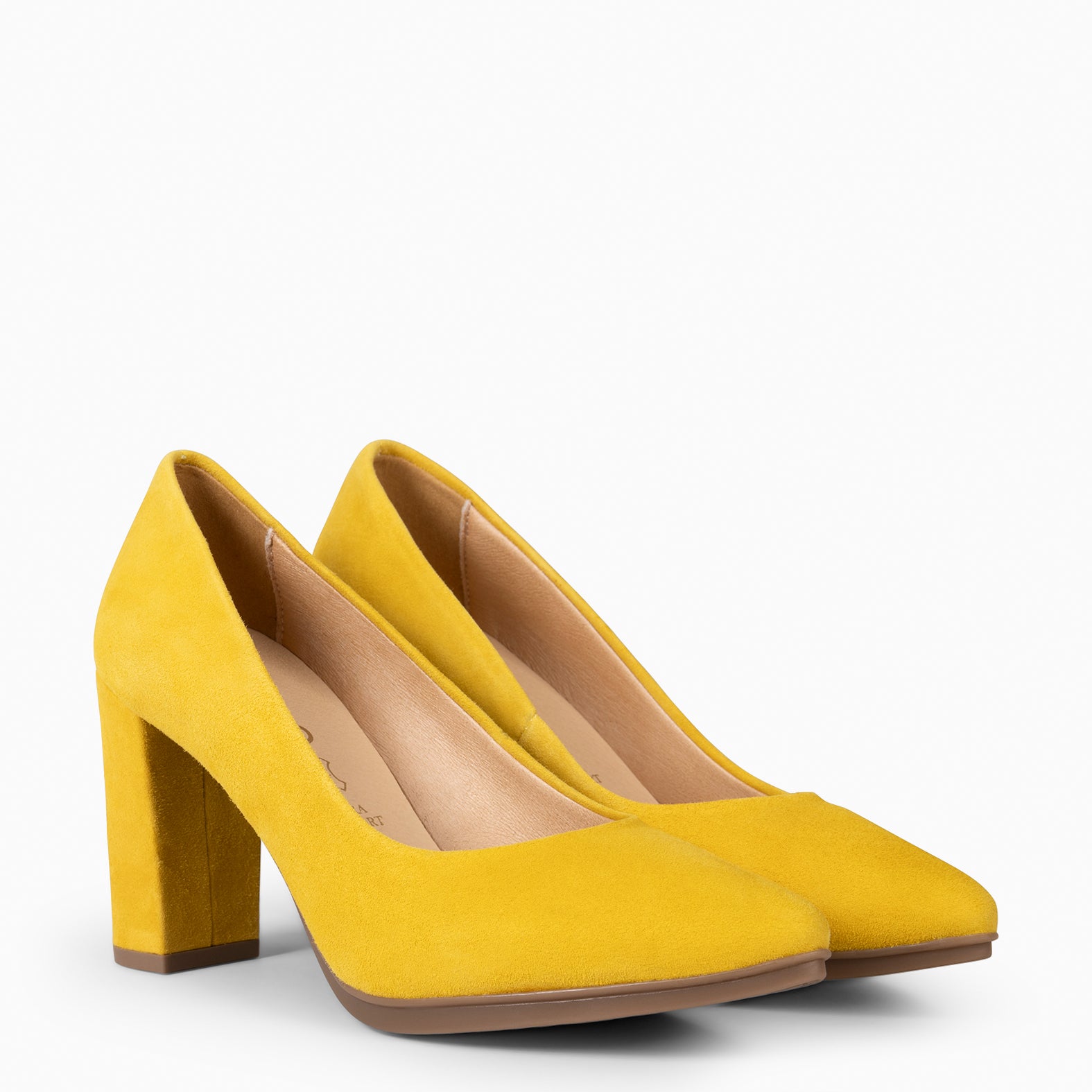 URBAN – Zapatos de tacón alto de ante AMARILLO - miMaO ®