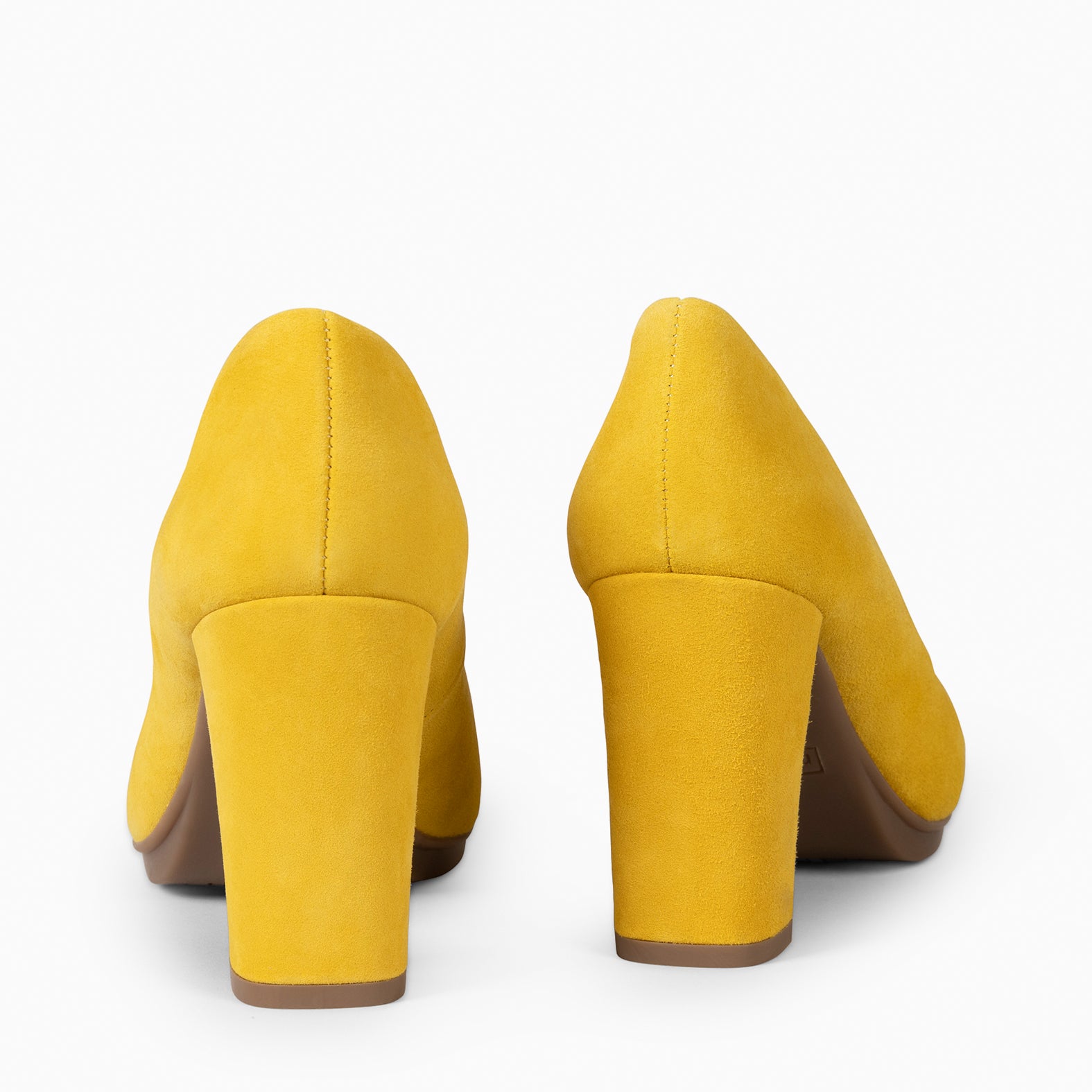 URBAN – Zapatos de tacón alto de ante AMARILLO - miMaO ®