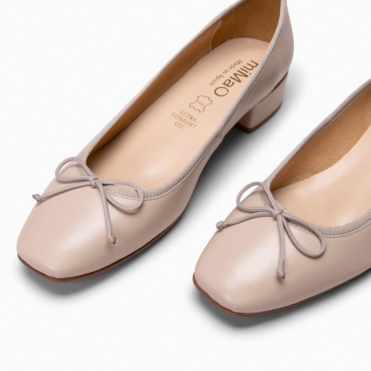 OPERA – Bailarinas con tacón BEIGE - miMaO ®