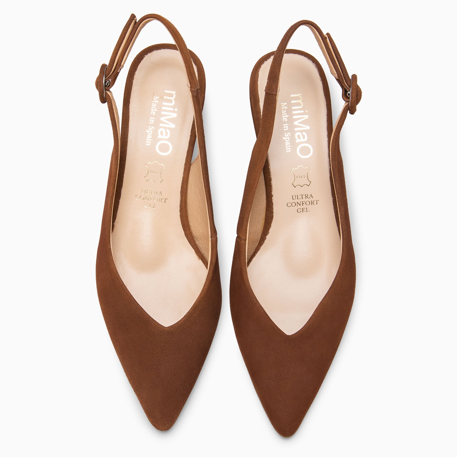 CARMEN – Zapatos de Tacón acampanado MARRON - miMaO ®