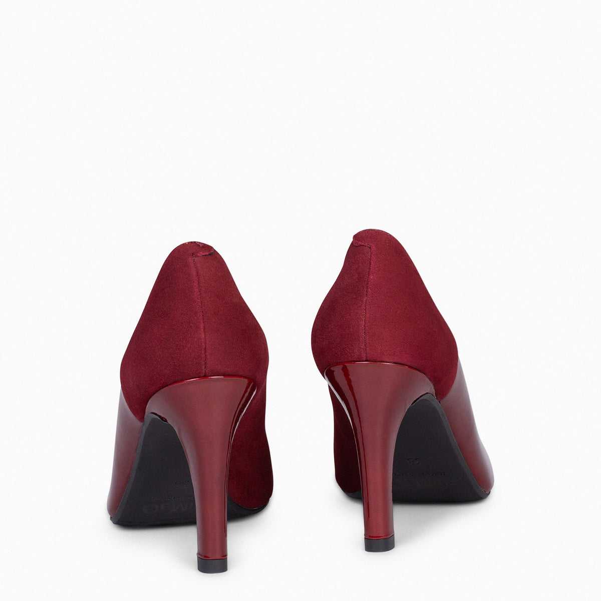GLAM – Zapatos elegantes de tacón alto BURDEOS CHAROL