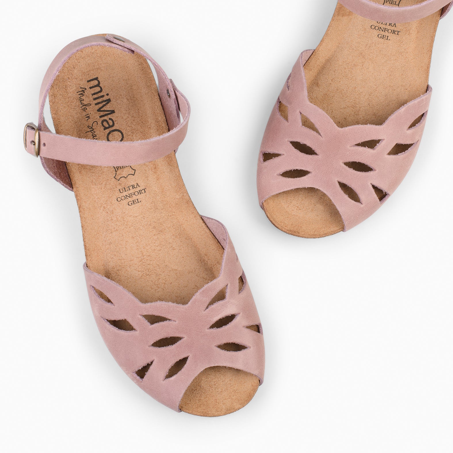 ALOE – Sandalias bio con cuña NUDE