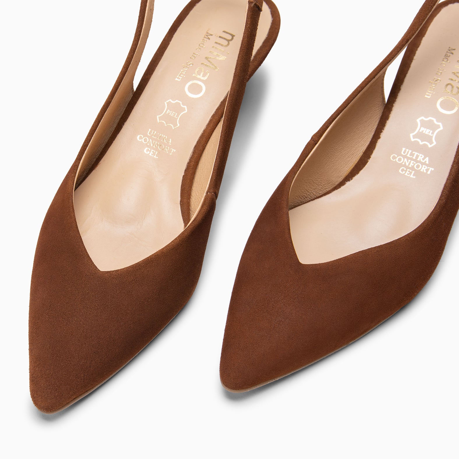 CARMEN – Zapatos de Tacón acampanado MARRON - miMaO ®