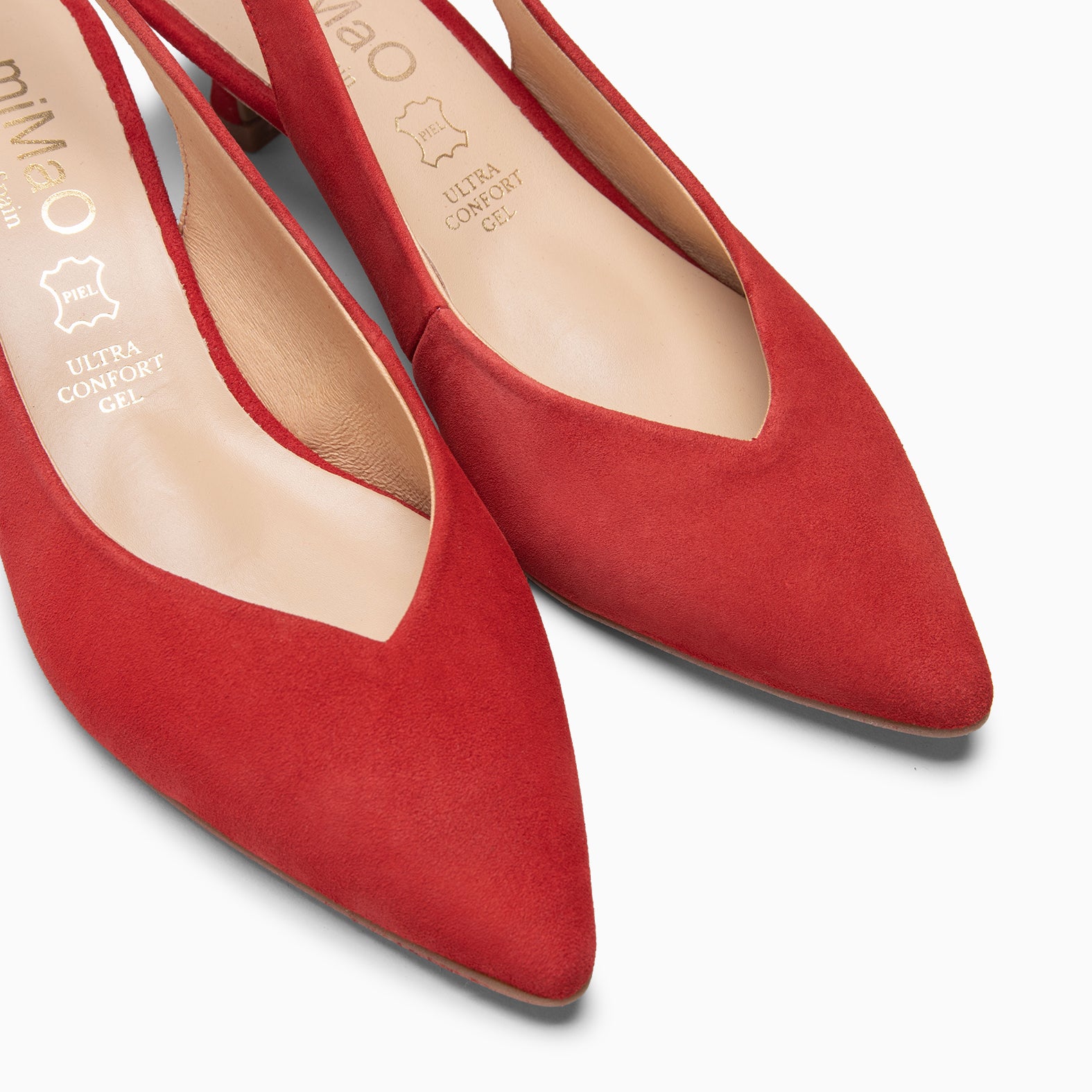 CARMEN – Zapatos de Tacón acampanado ROJO - miMaO ®