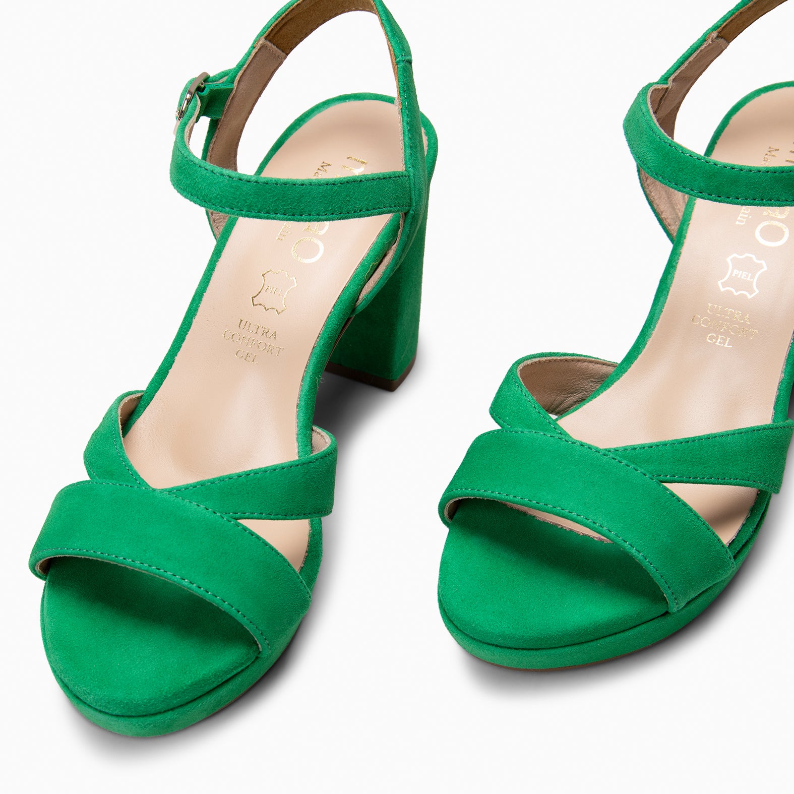 PARIS – Sandalias de fiesta con tacón alto y plataforma VERDE - miMaO ®