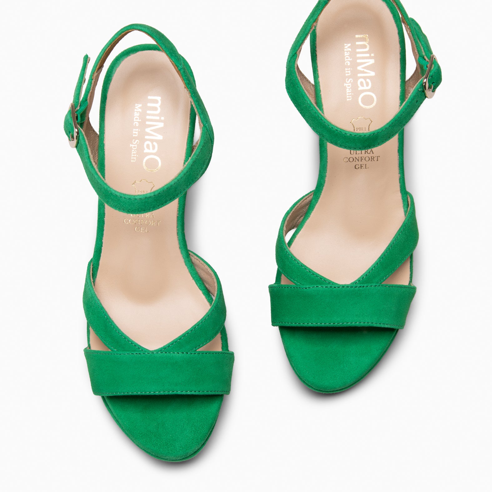 PARIS – Sandalias de fiesta con tacón alto y plataforma VERDE - miMaO ®