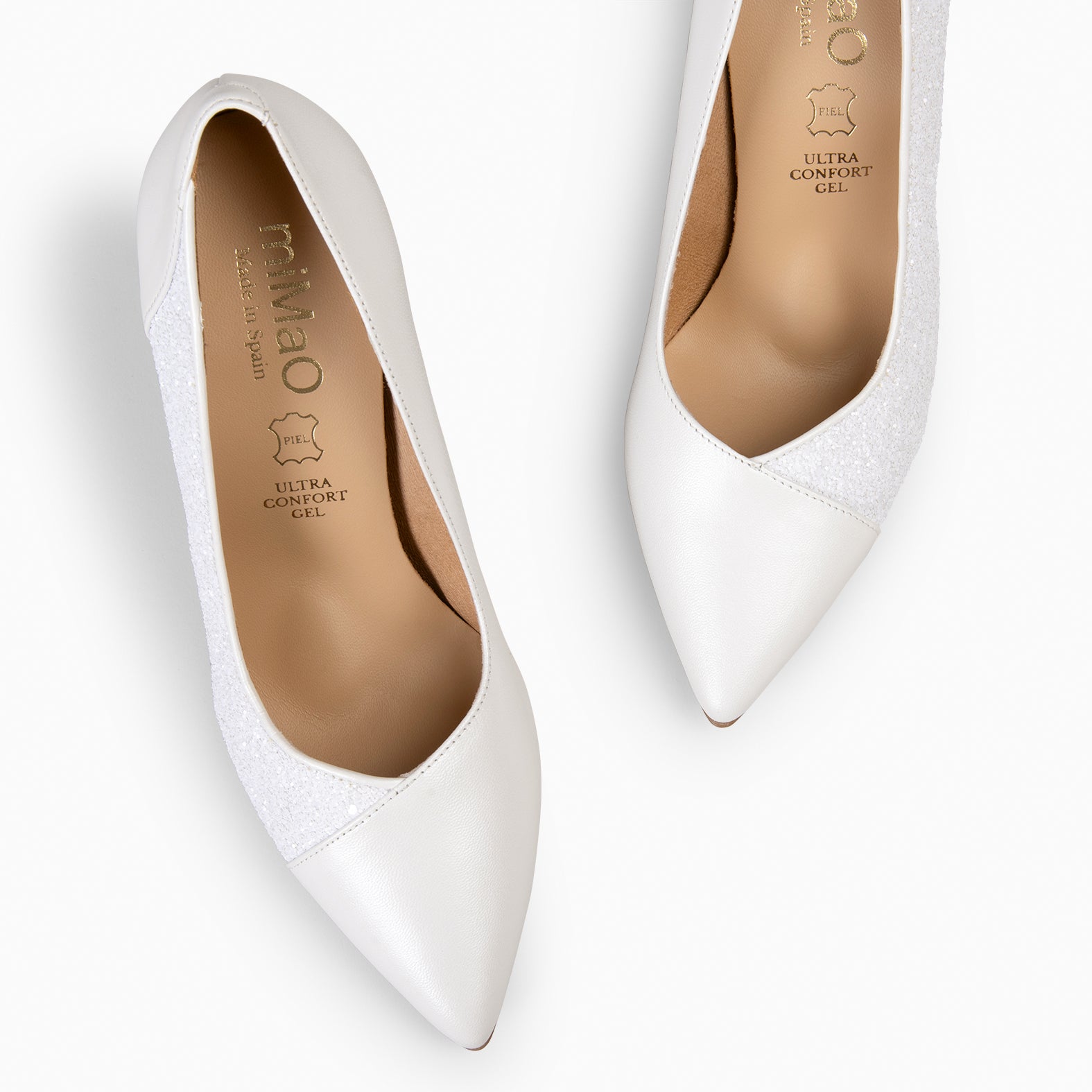 GLAM NIGHT - NACRE HIGH HEEL WITH GLITTER