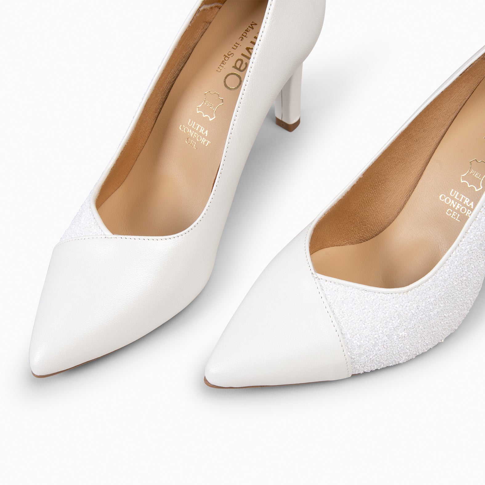 GLAM NIGHT - NACRE HIGH HEEL WITH GLITTER