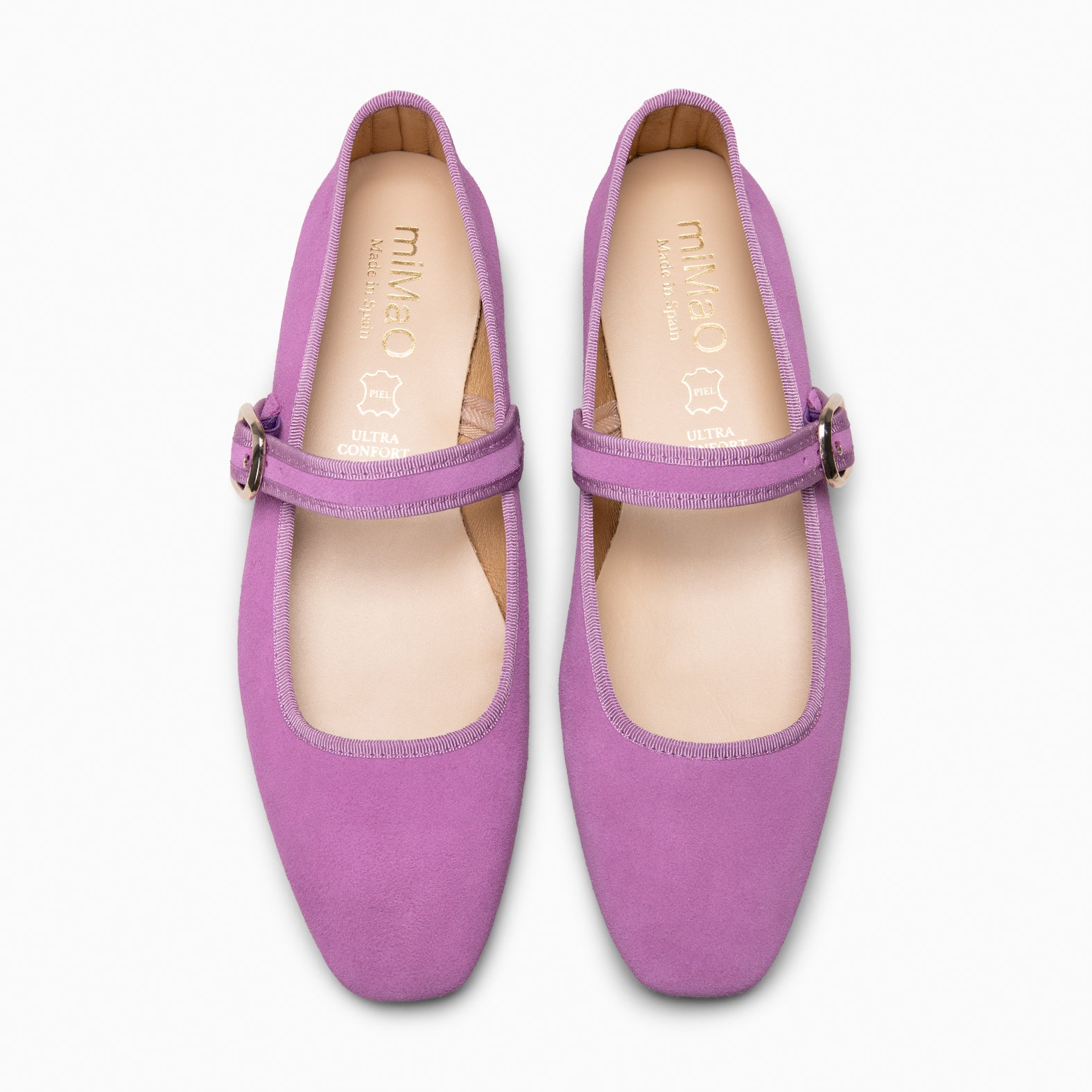 CLARA - Mercedita con puntera cuadrada FUCSIA - miMaO ®