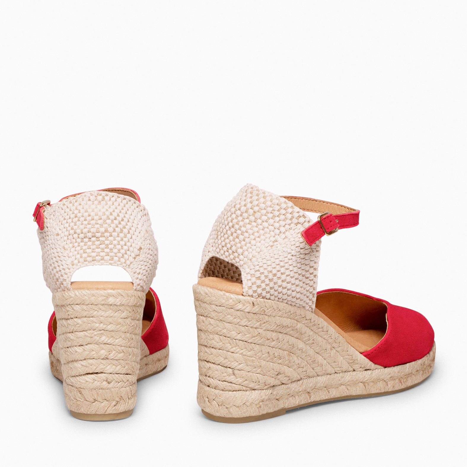 NERJA - RED WEDGE ESPADRILLE