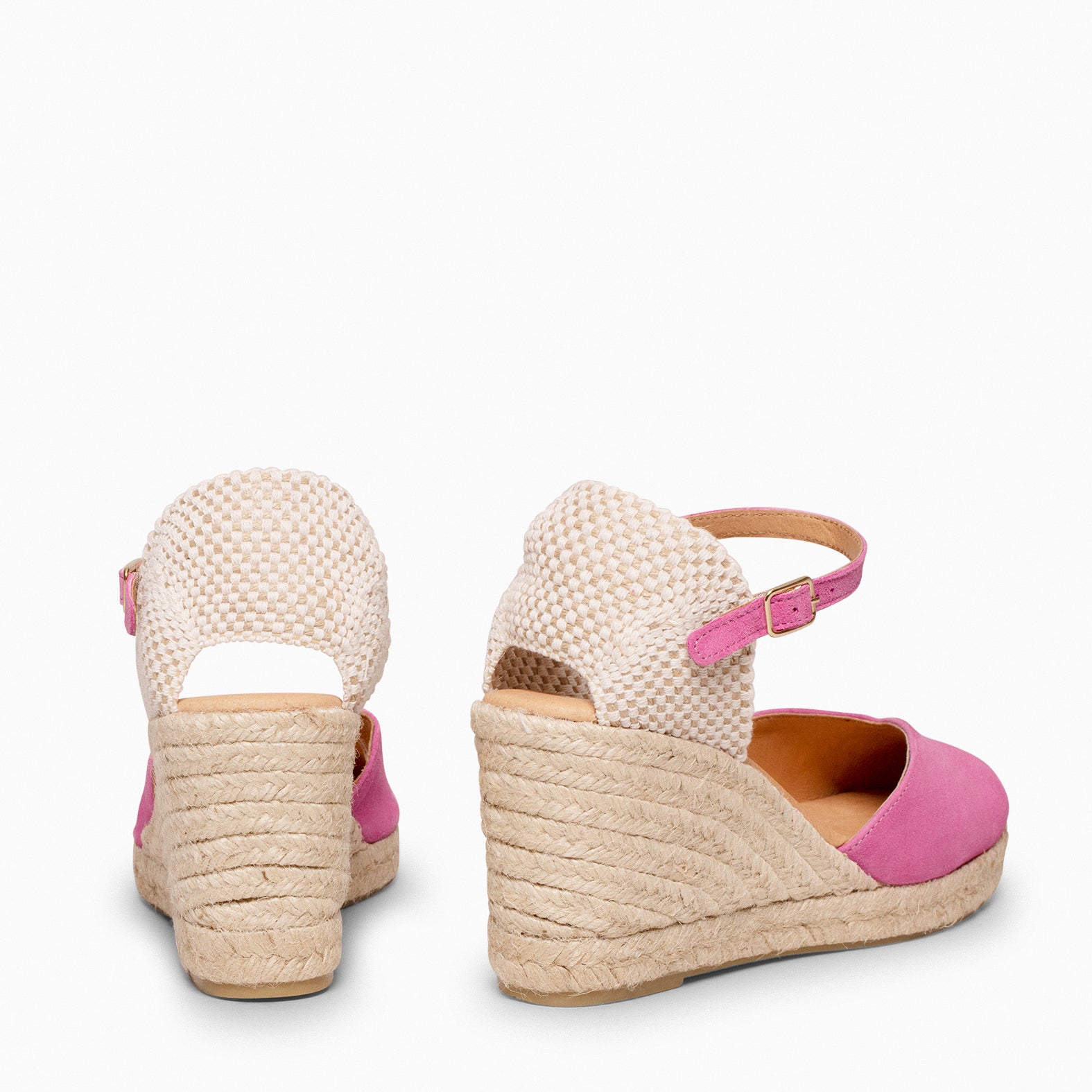 NERJA - PINK WEDGE ESPADRILLE