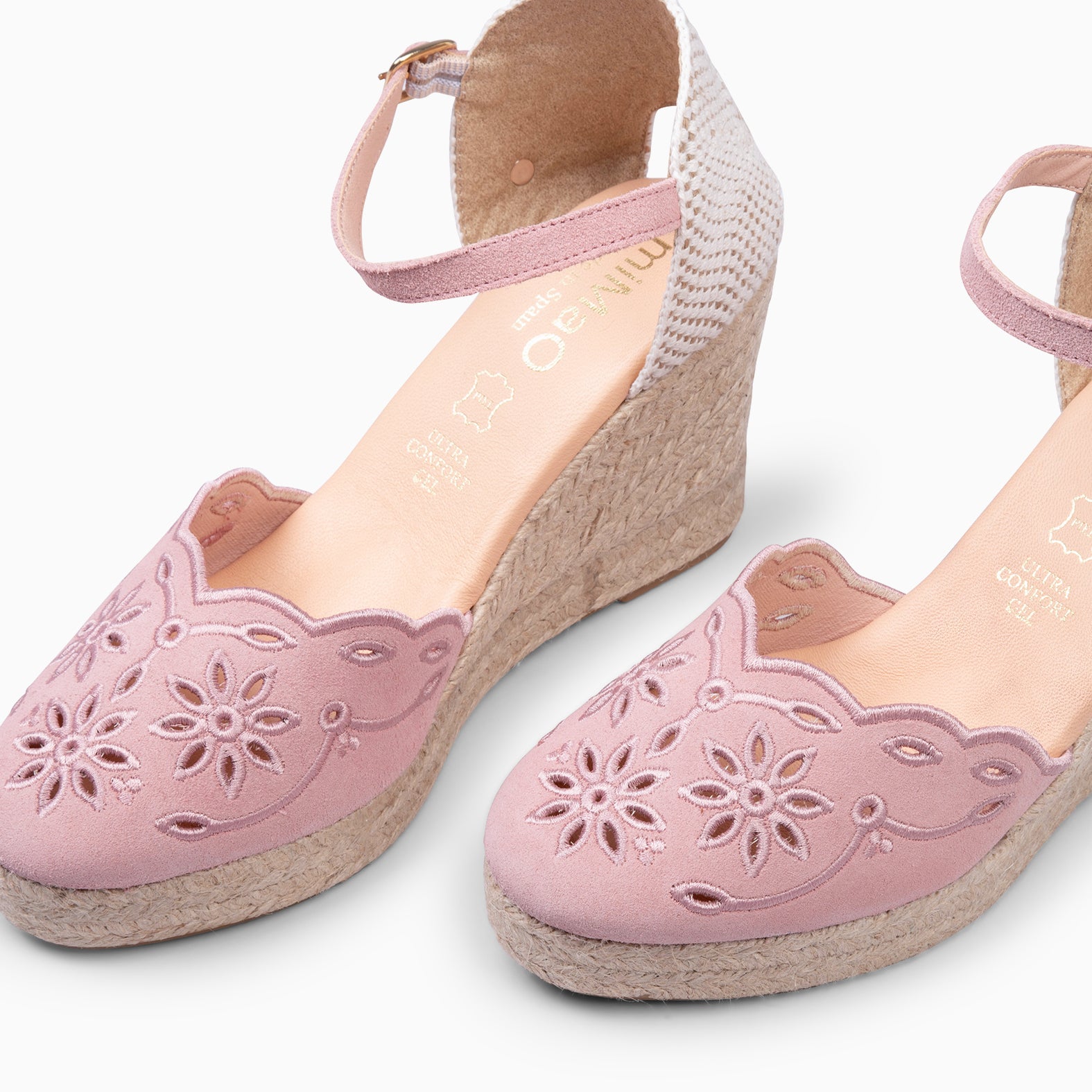 RONDA - NUDE WEDGE ESPADRILLES