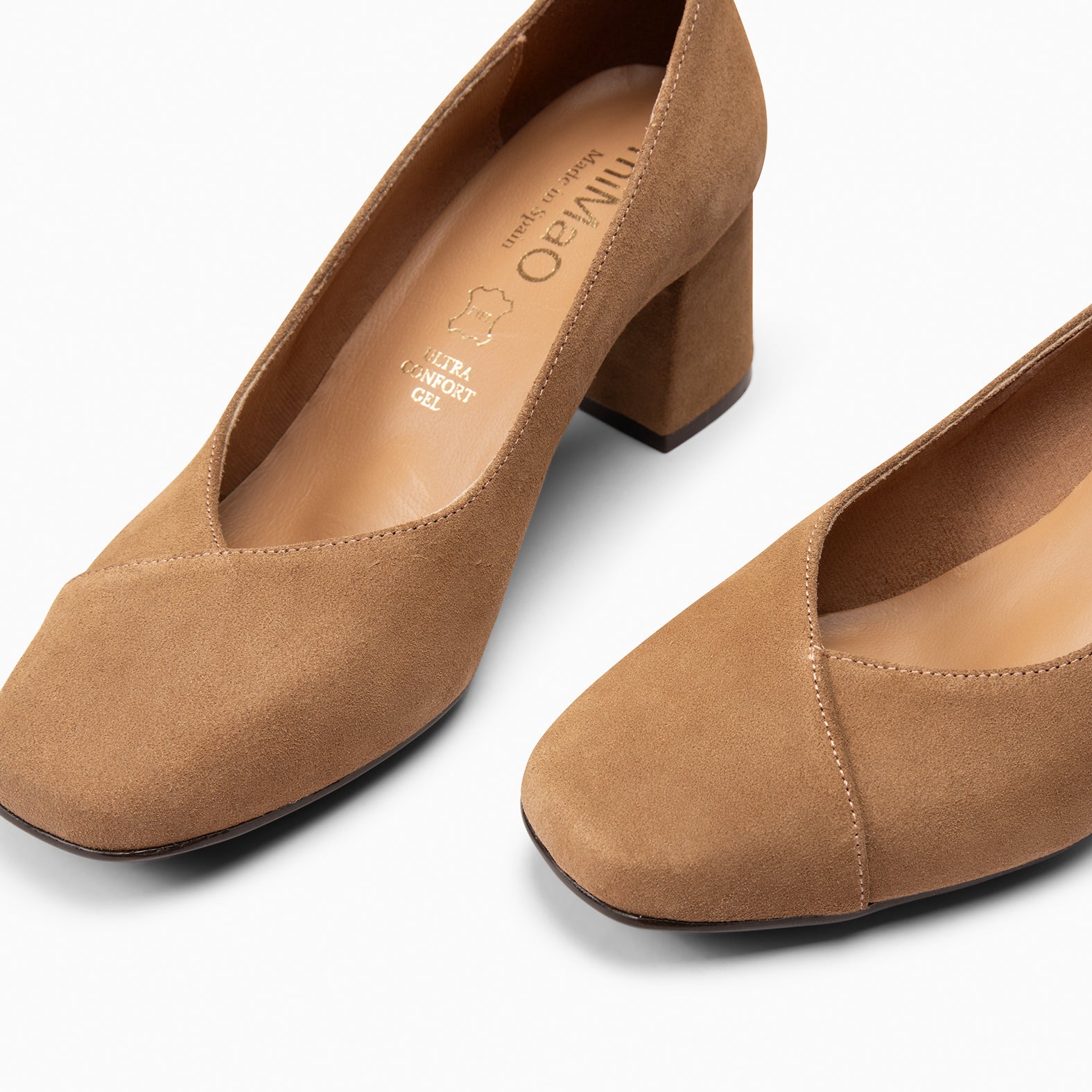 GABRIELA - CAMEL high heeled shoe