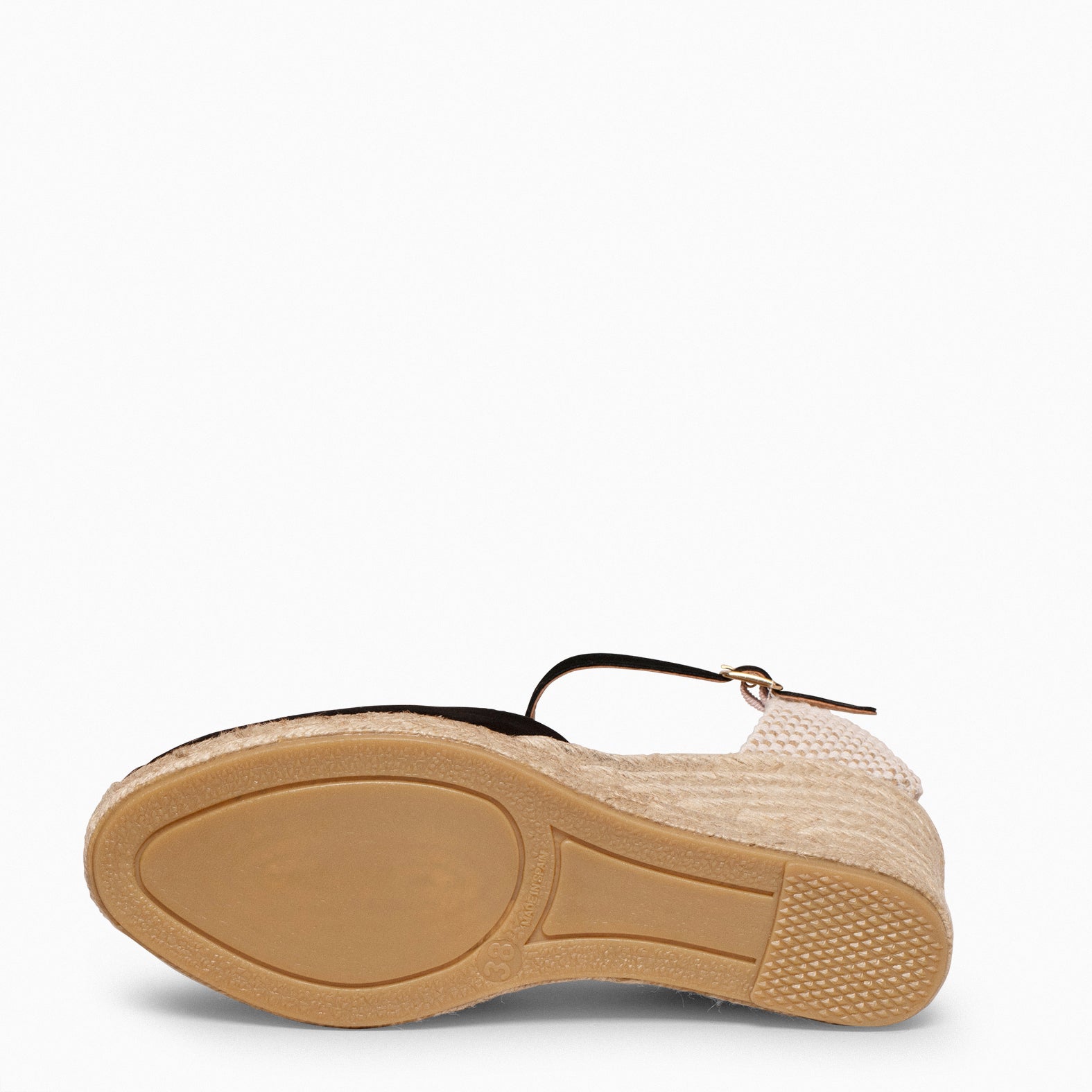 NERJA - BLACK WEDGE ESPADRILLE