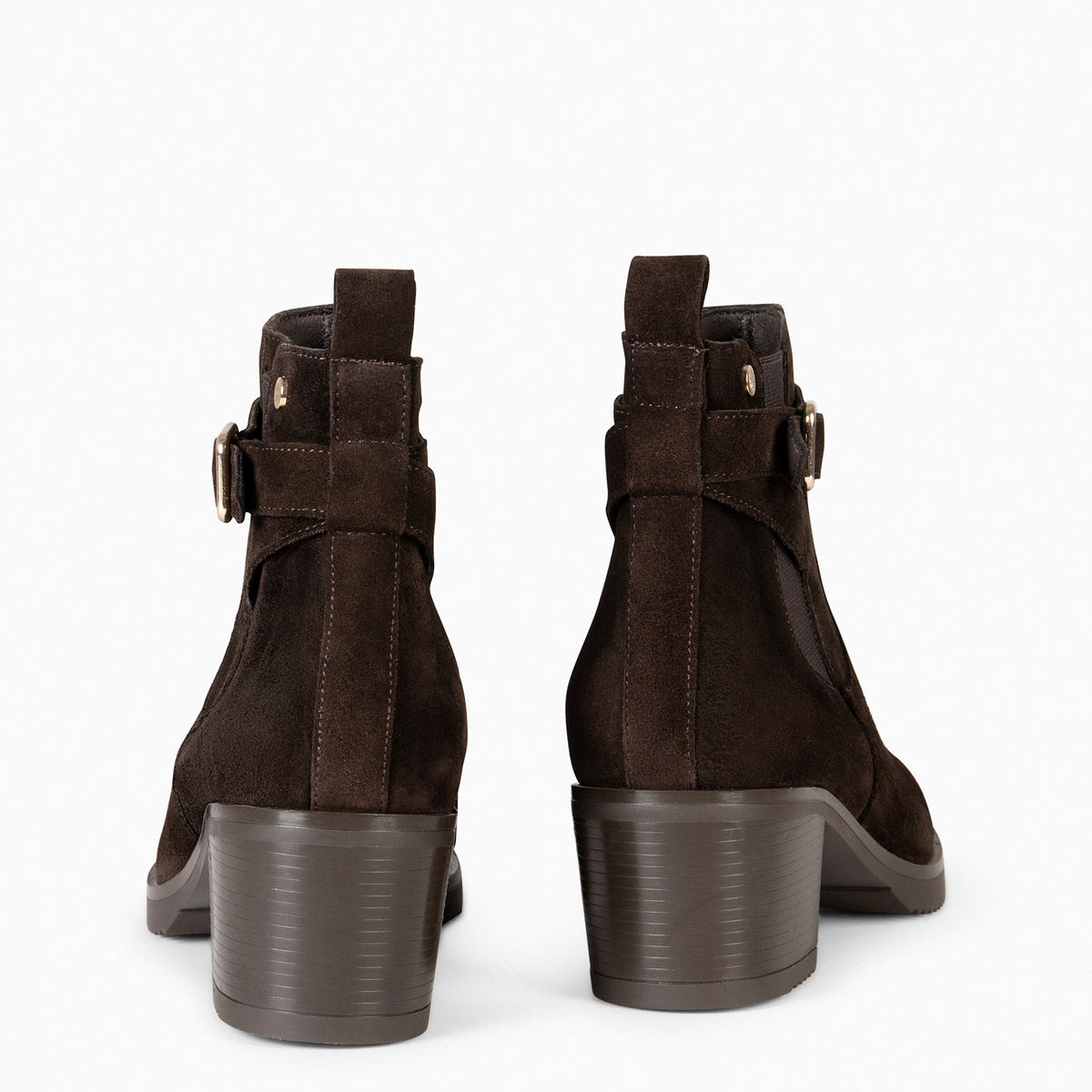 LEMY - BOTINS EM COURO DE CAMURÇA MARROM