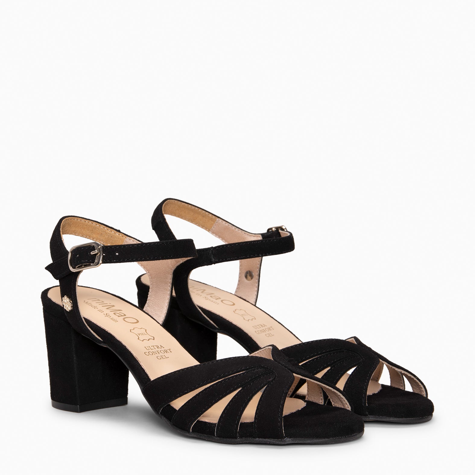 MUSE - BLACK BLOCK HEEL SANDALS