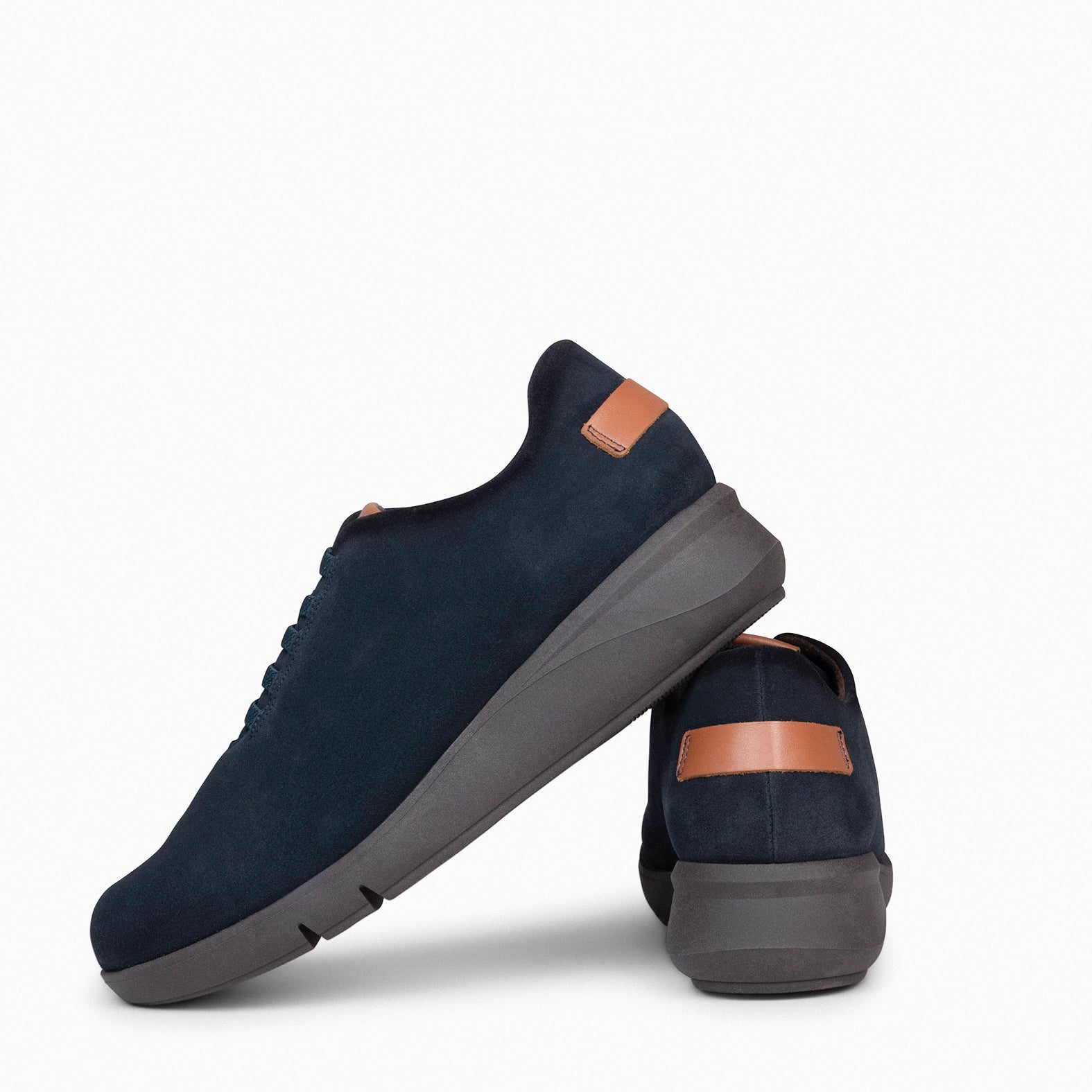 FLY - NAVY sneaker with wedge