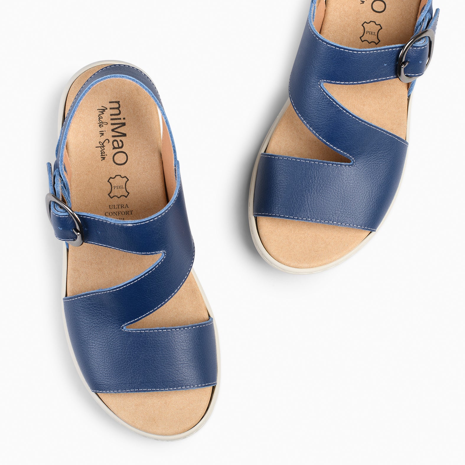 NATURA - NAVY SANDALS WITH REMOVABLE INSOLE