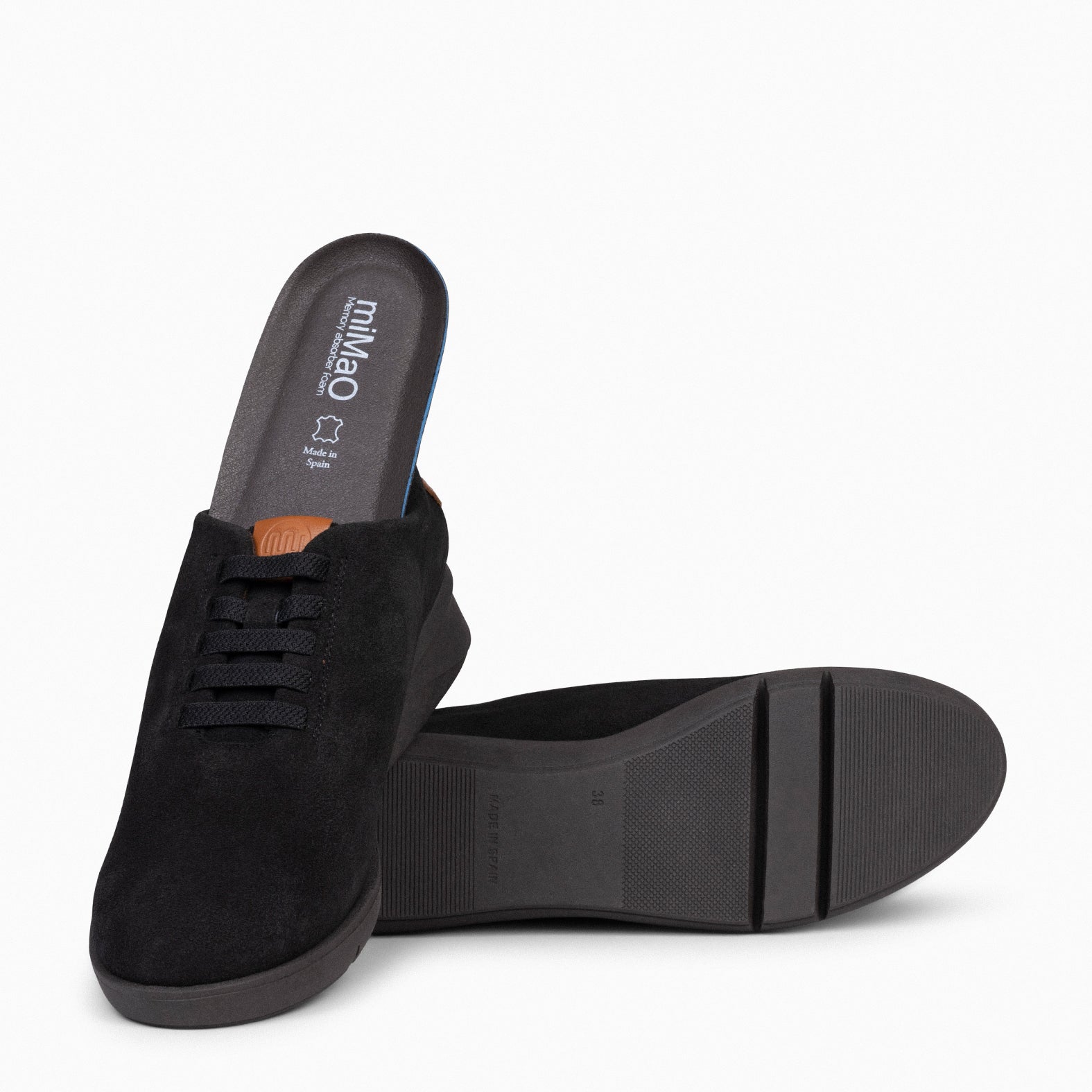 FLY - Deportivos NEGRO con cuña