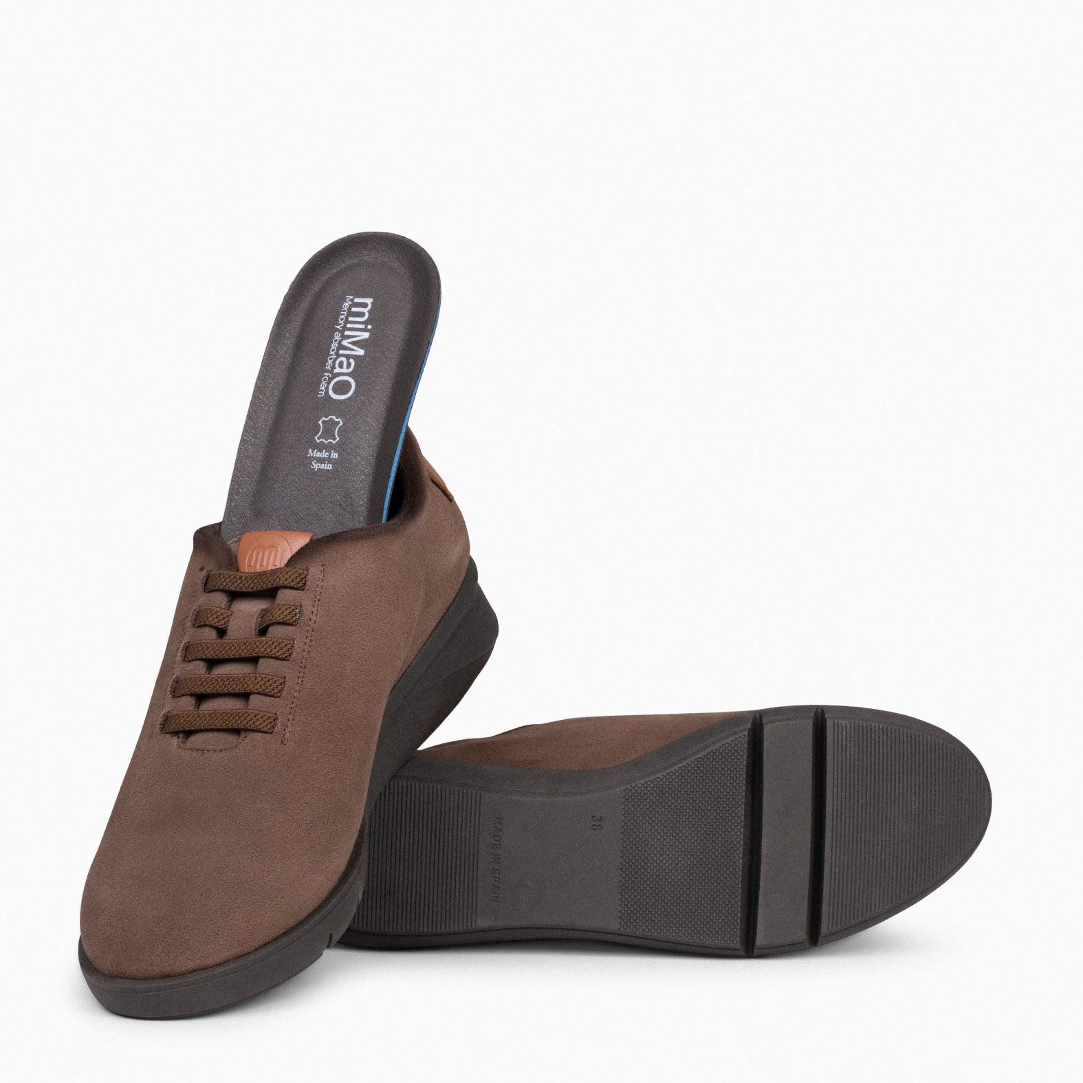 FLY - TAUPE sneaker with wedge