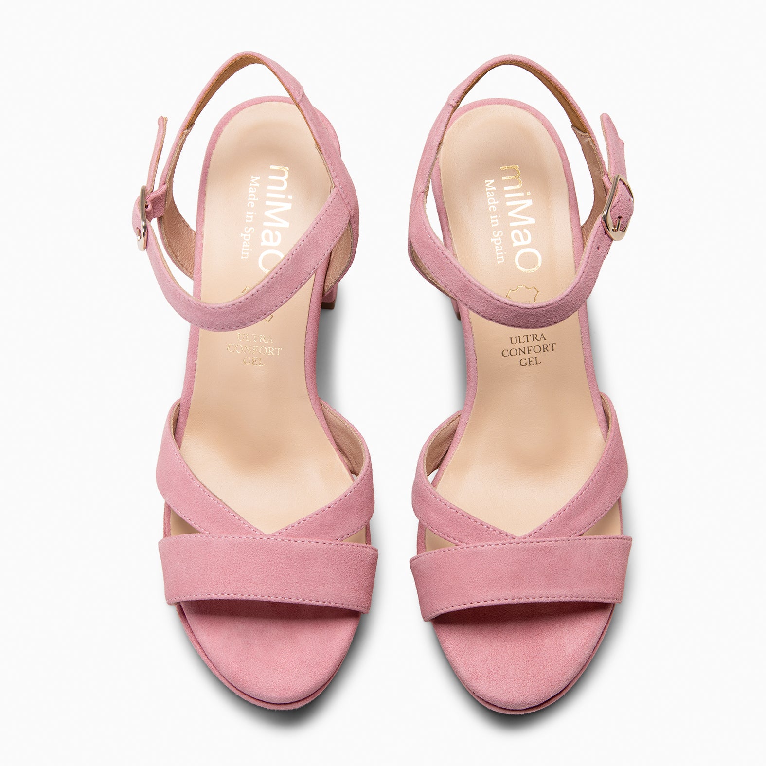 PARIS – Sandalias de fiesta con tacón alto y plataforma ROSA - miMaO ®