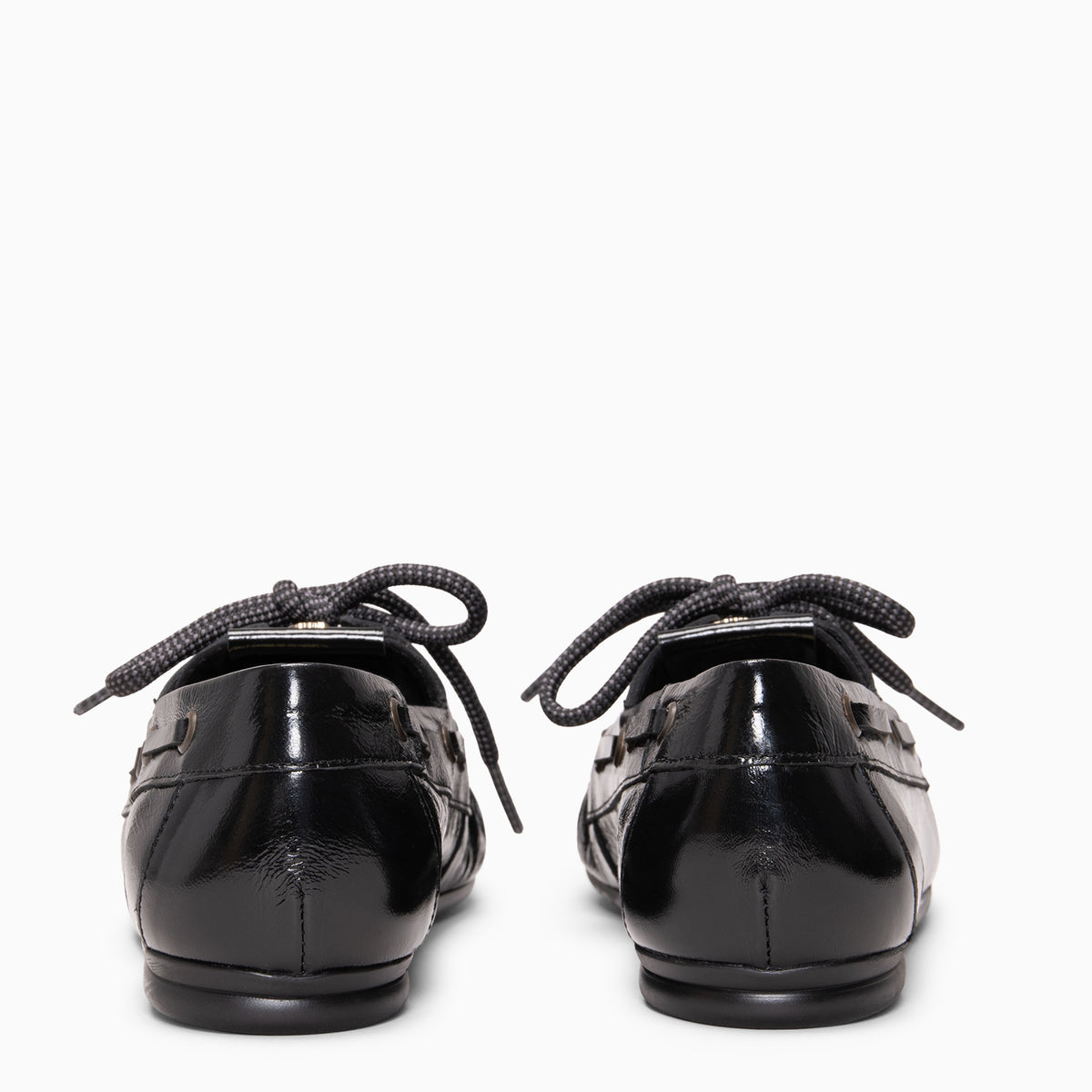 OSAKA - ZWART Loafers met veters