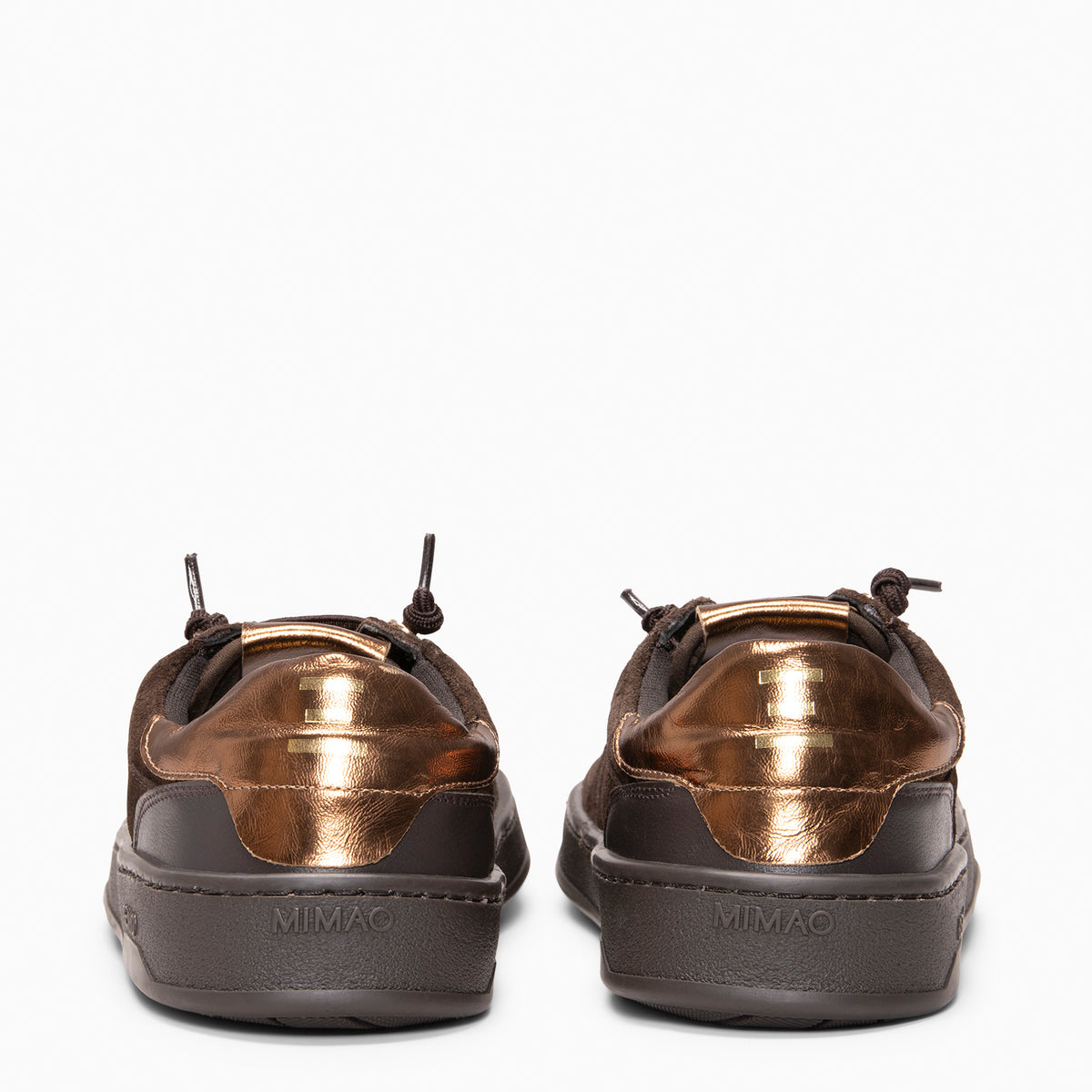 GEN-IO – Bruin metallic Baresoft sneakers