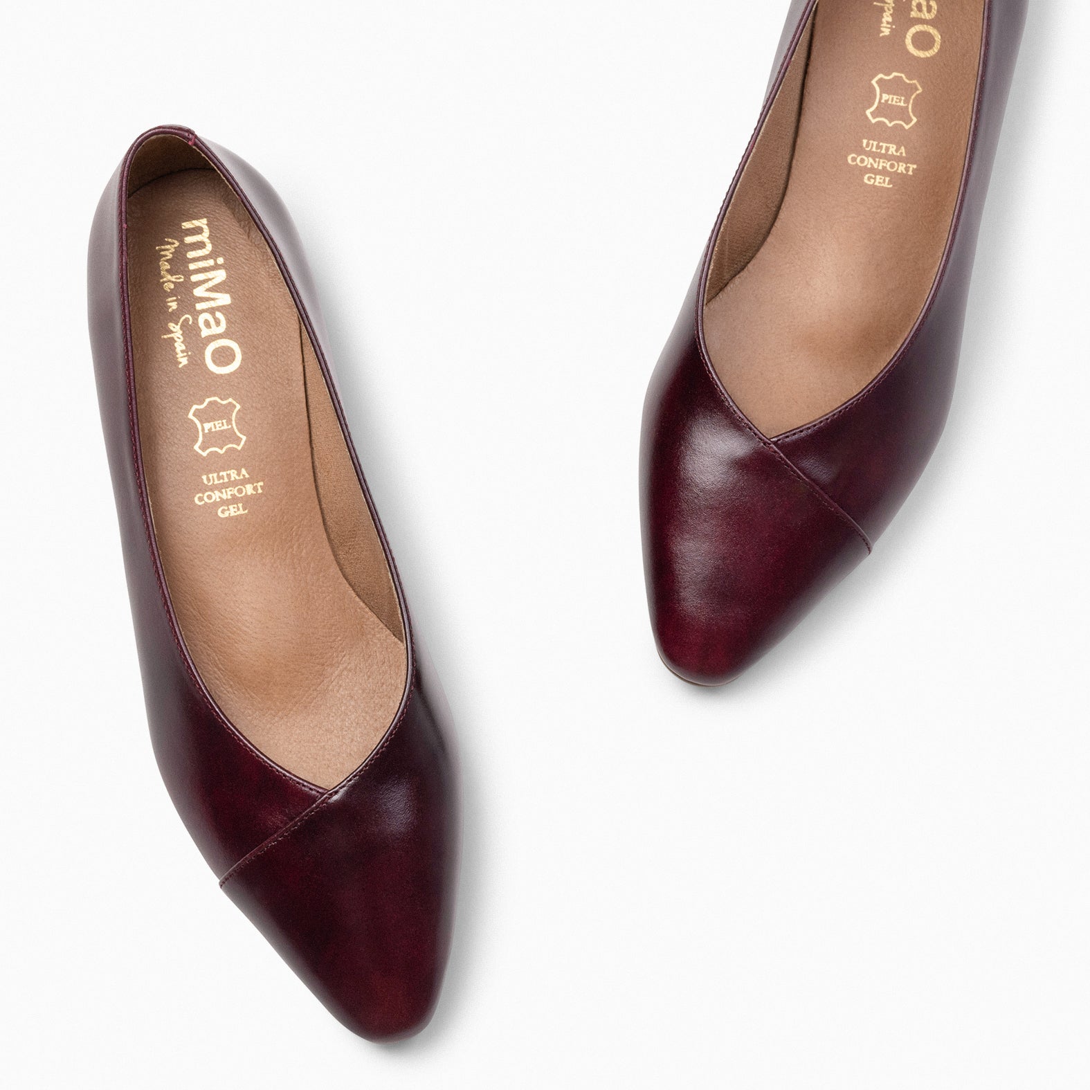 MARIE – BURGUNDY Pointed toe flats