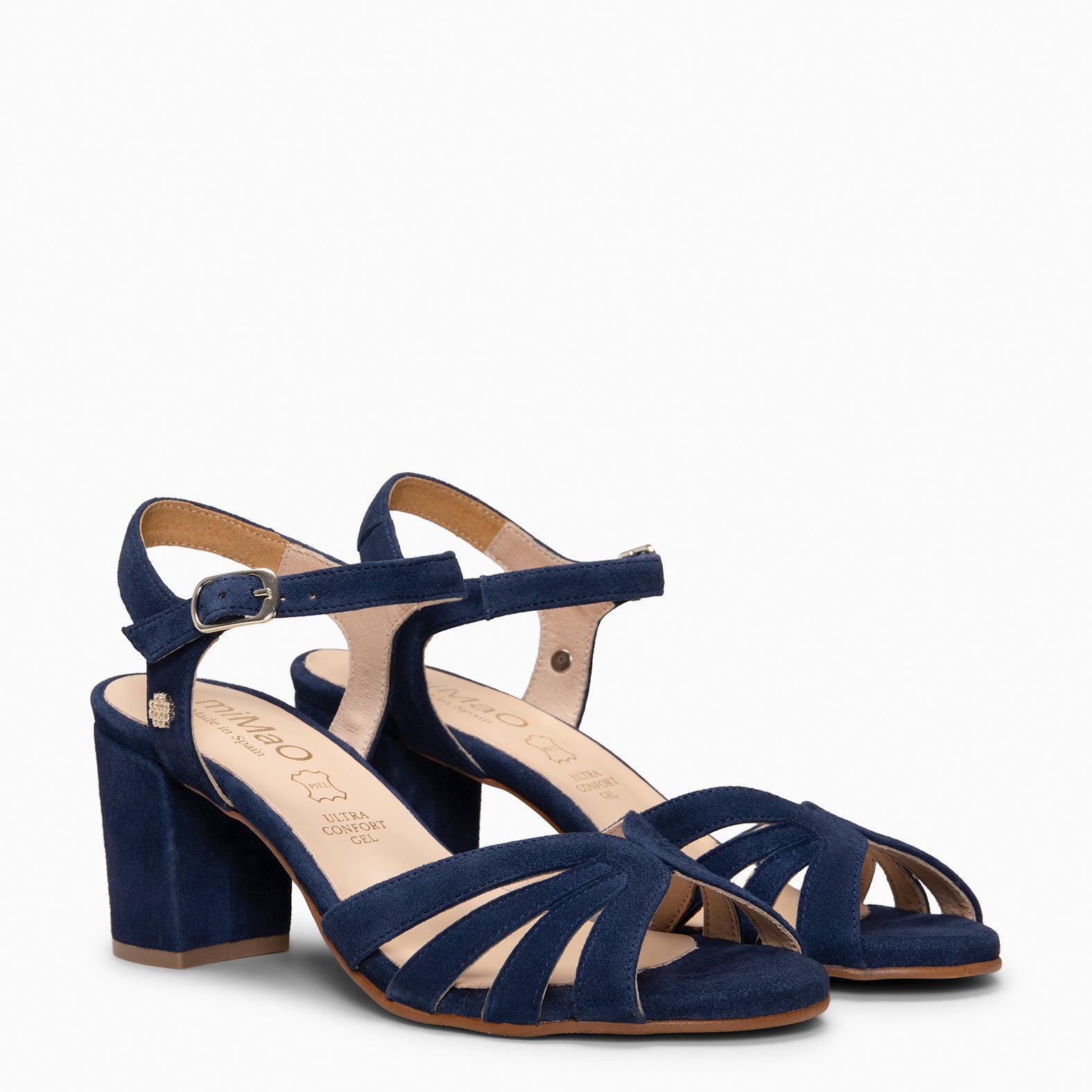 MUSA – Sandalias de Tacón ancho MARINO - miMaO ®