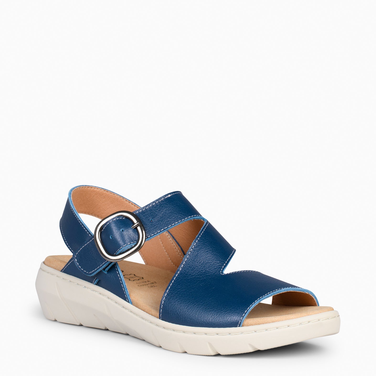 NATURA - NAVY SANDALS WITH REMOVABLE INSOLE