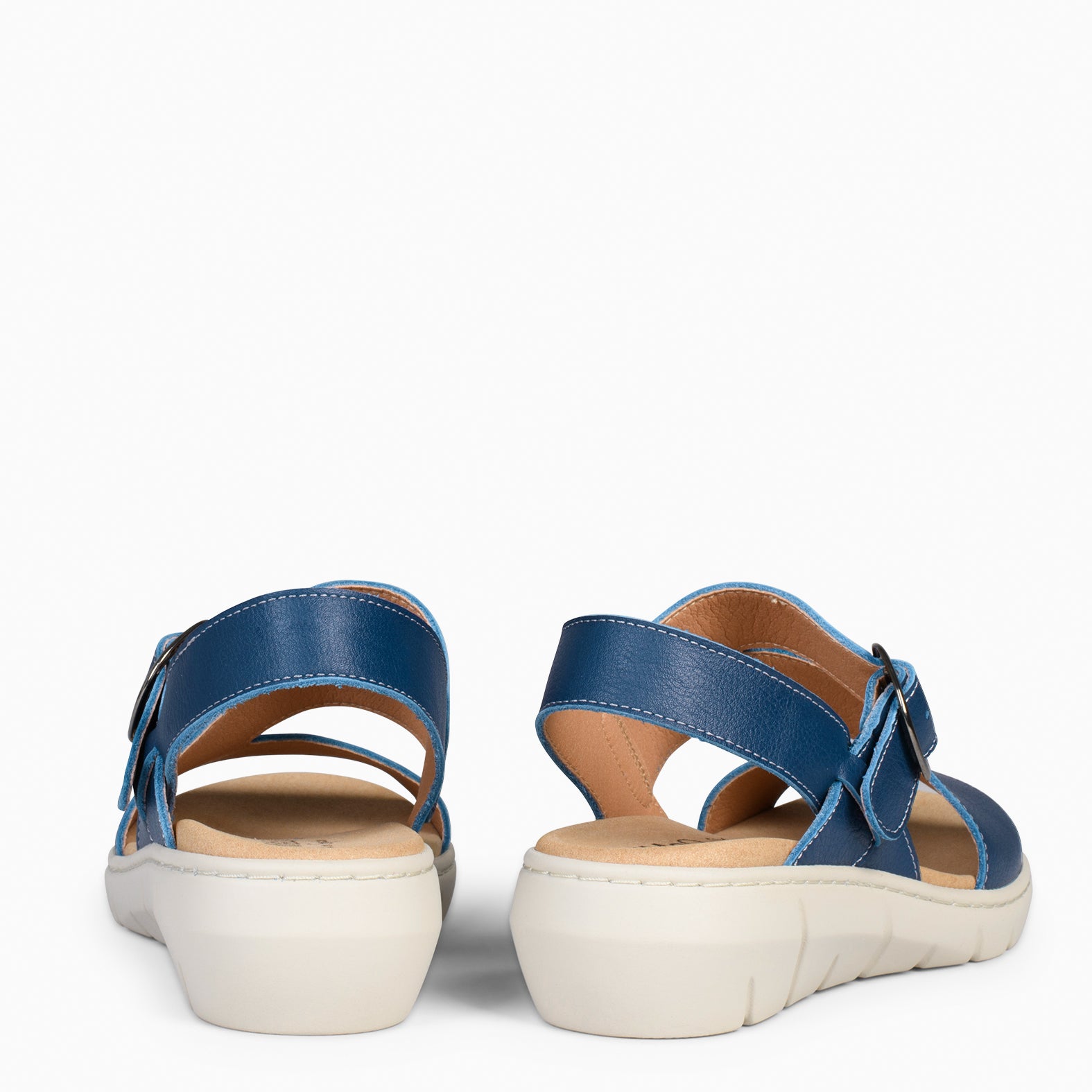 NATURA - NAVY SANDALS WITH REMOVABLE INSOLE