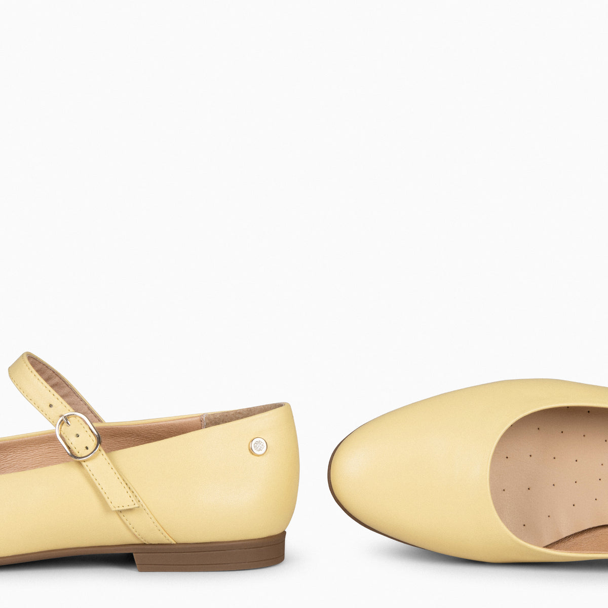 ROSALIE - Merceditas con puntera redonda AMARILLO