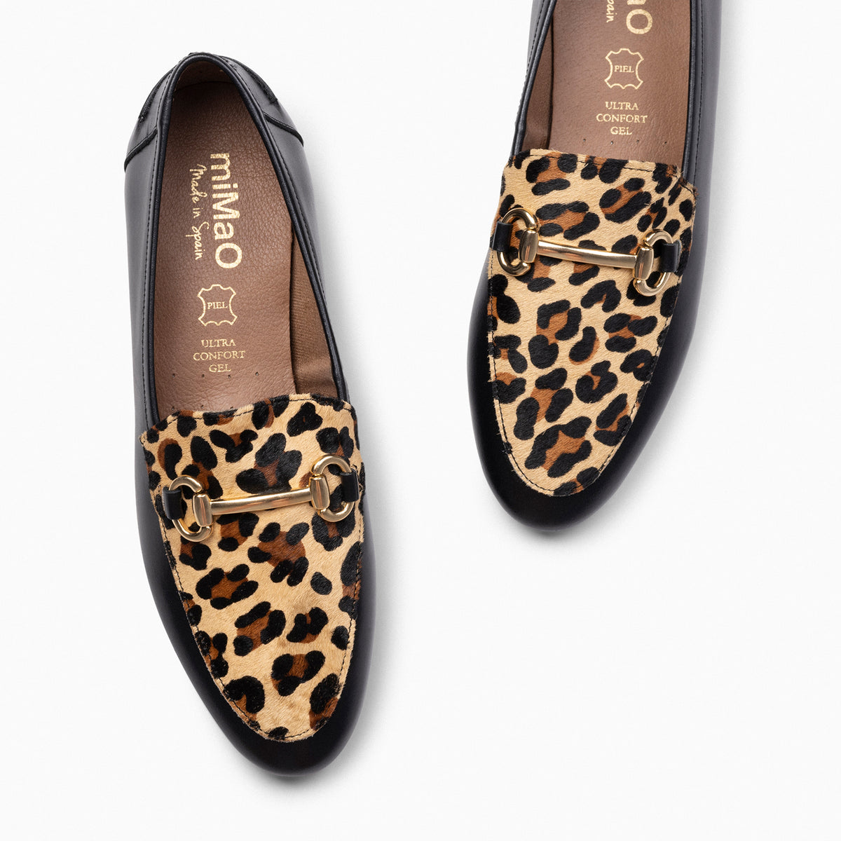 STYLE WILD - Mocassins pour femme avec imprimé animal LÉOPARD